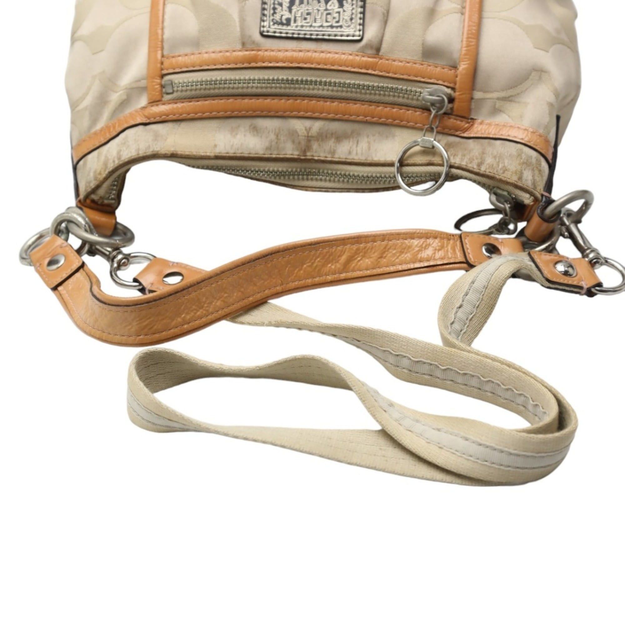 Coach Poppy Signature 2-Way Canvas Shoulder Bag 14562