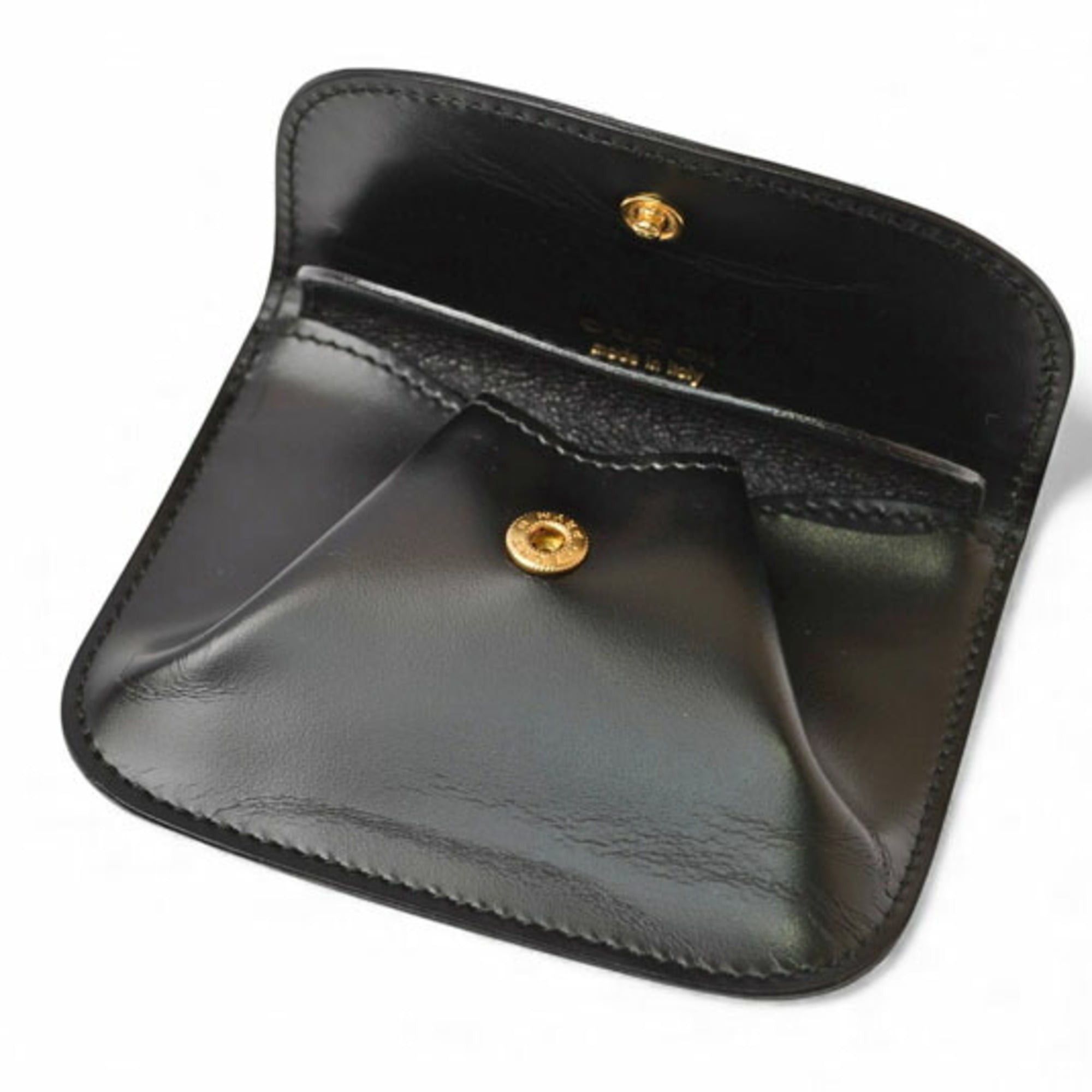 Gucci Gucci coin case, black leather wallet, 030 2091 Size ONE SIZE - 6 Thumbnail