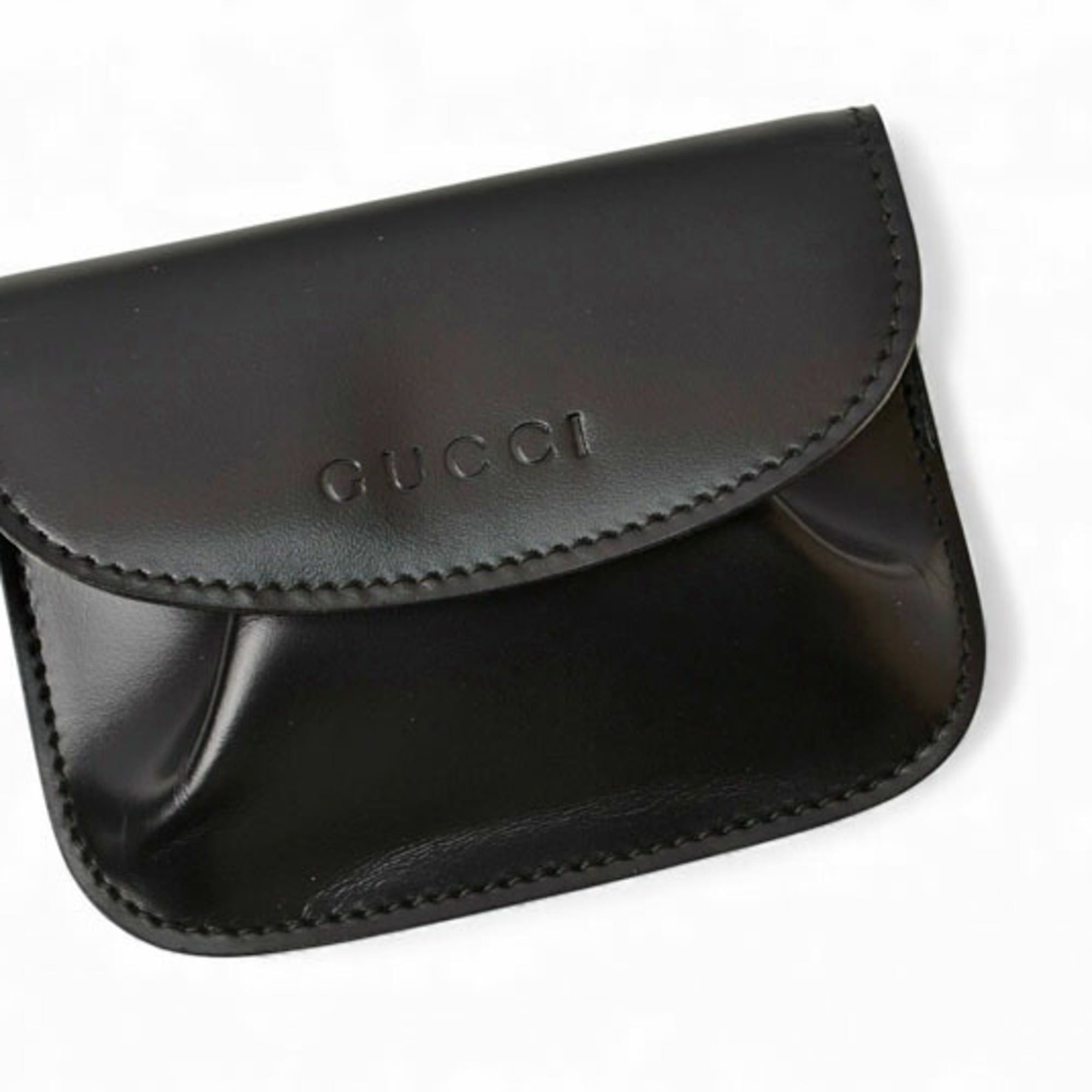 Gucci Gucci coin case, black leather wallet, 030 2091 Size ONE SIZE - 3 Thumbnail