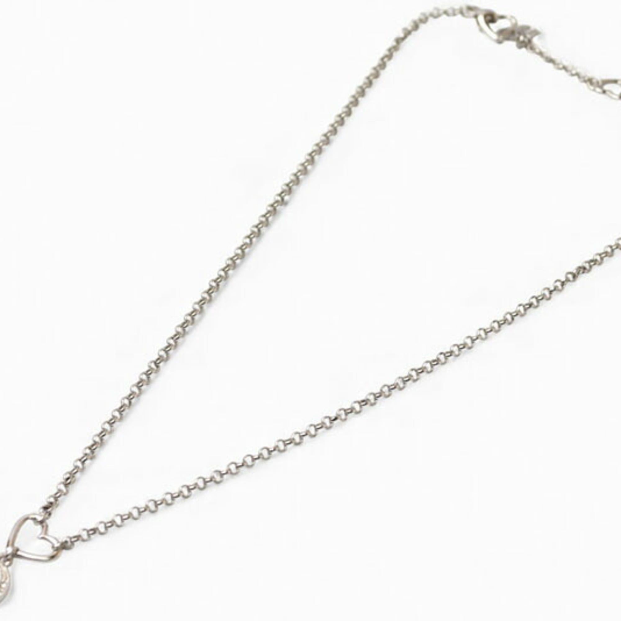 Dior Christian Dior necklace with heart and silver rhinestones Size ONE SIZE - 6 Thumbnail