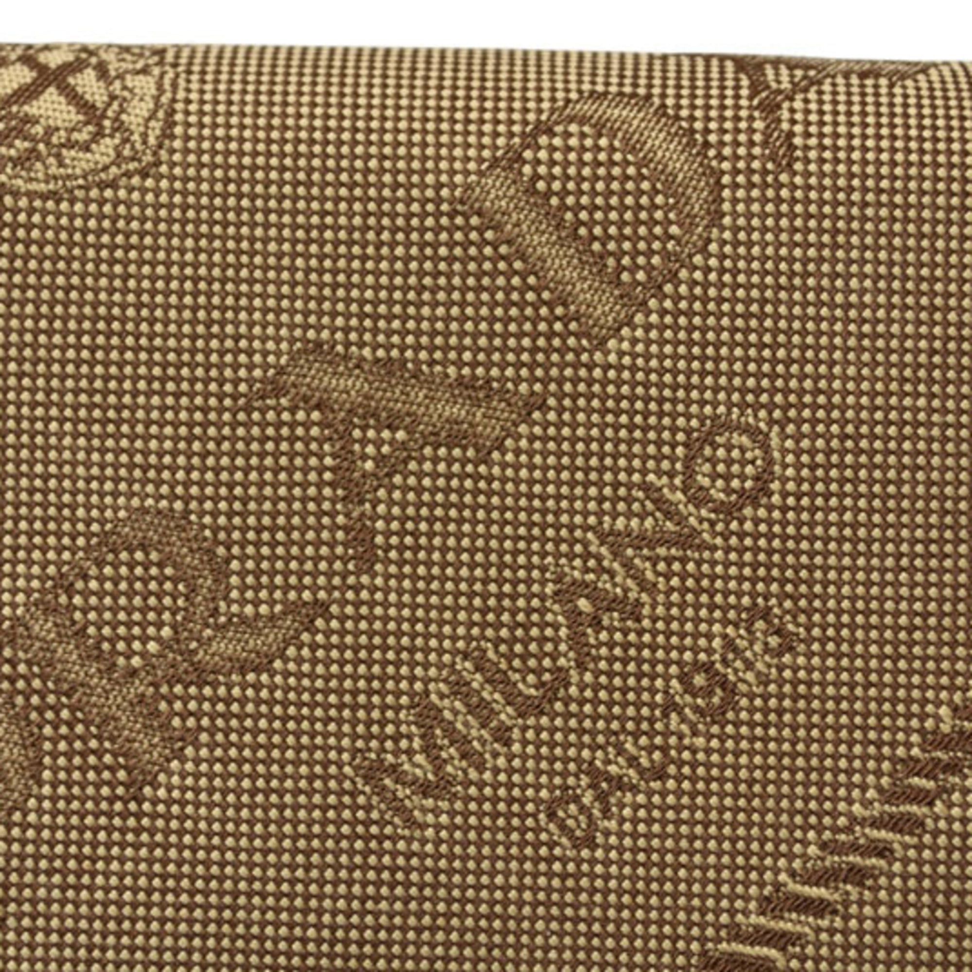 Prada Prada Tri-fold Wallet 1M0510 Logo Jacquard Leather Beige Black Size ONE SIZE - 5 Thumbnail