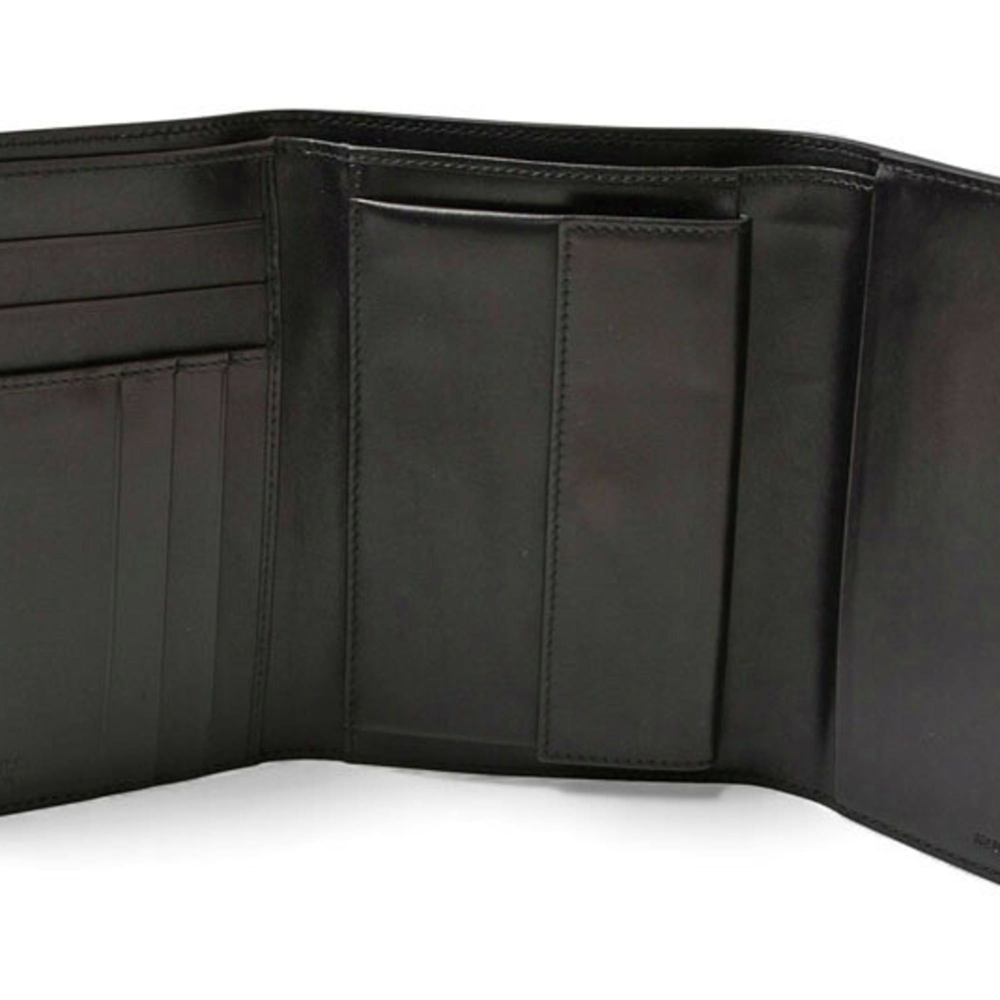Prada Prada Tri-fold Wallet 1M0510 Logo Jacquard Leather Beige Black Size ONE SIZE - 7 Thumbnail
