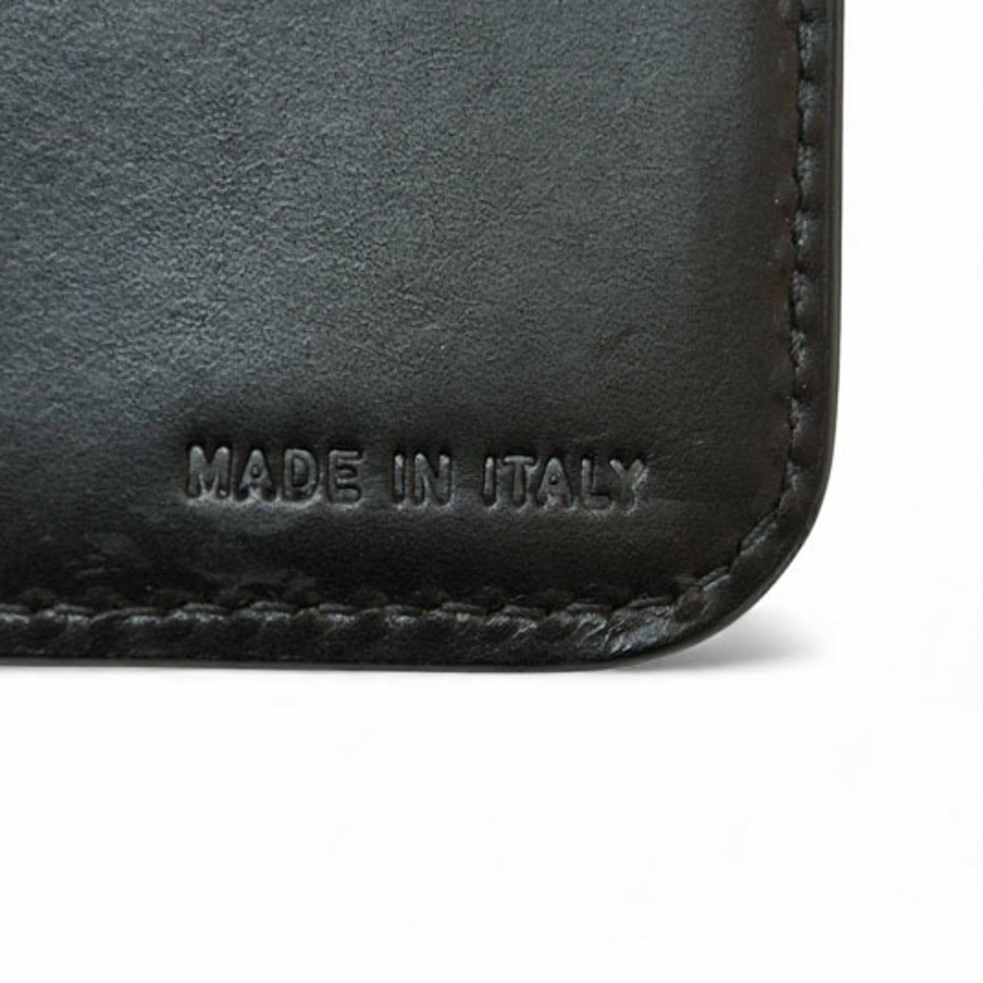 Prada Prada Tri-fold Wallet 1M0510 Logo Jacquard Leather Beige Black Size ONE SIZE - 8 Thumbnail
