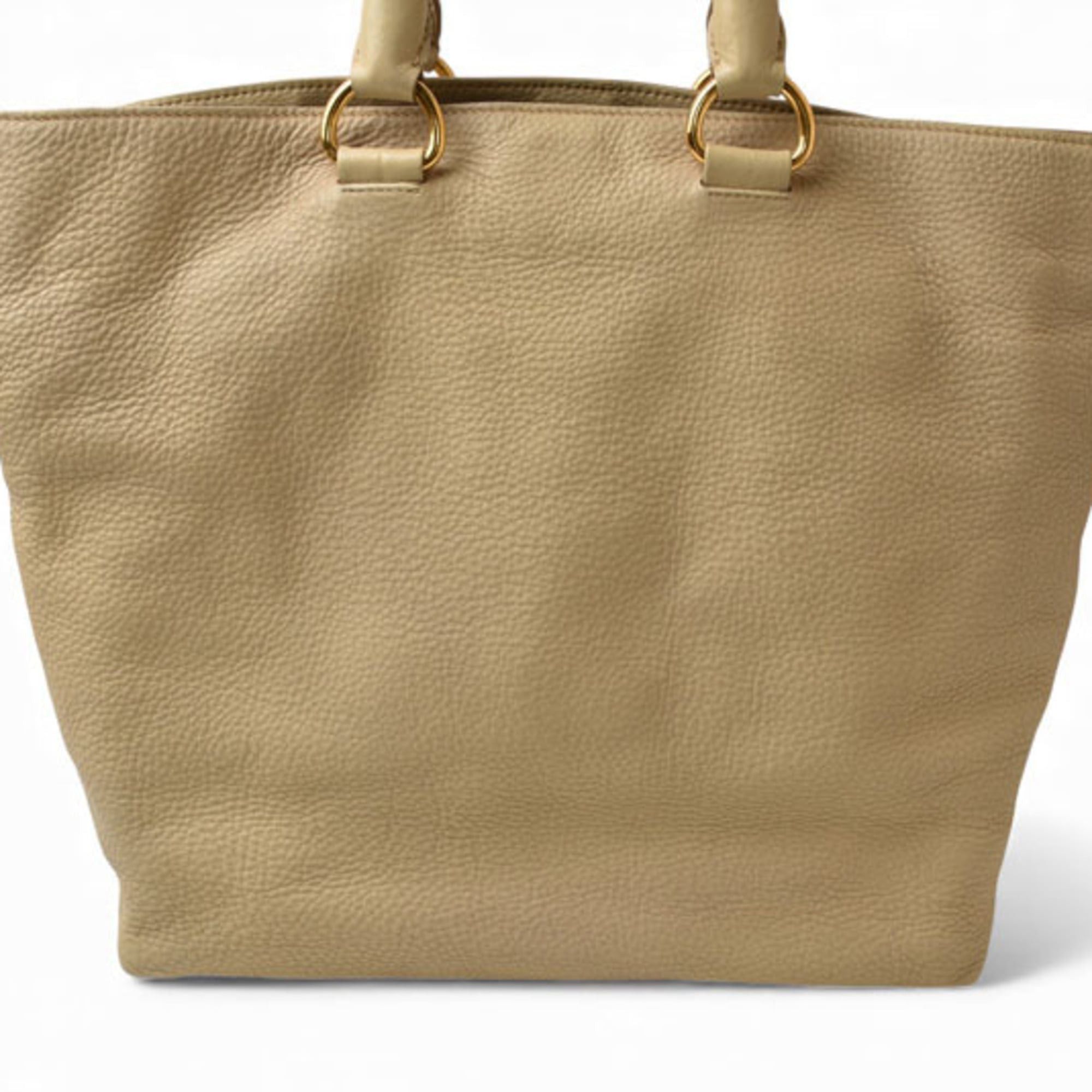 Prada Prada VIT DAINO 2-way tote/shoulder bag in beige deerskin with strap. Size ONE SIZE - 4 Thumbnail