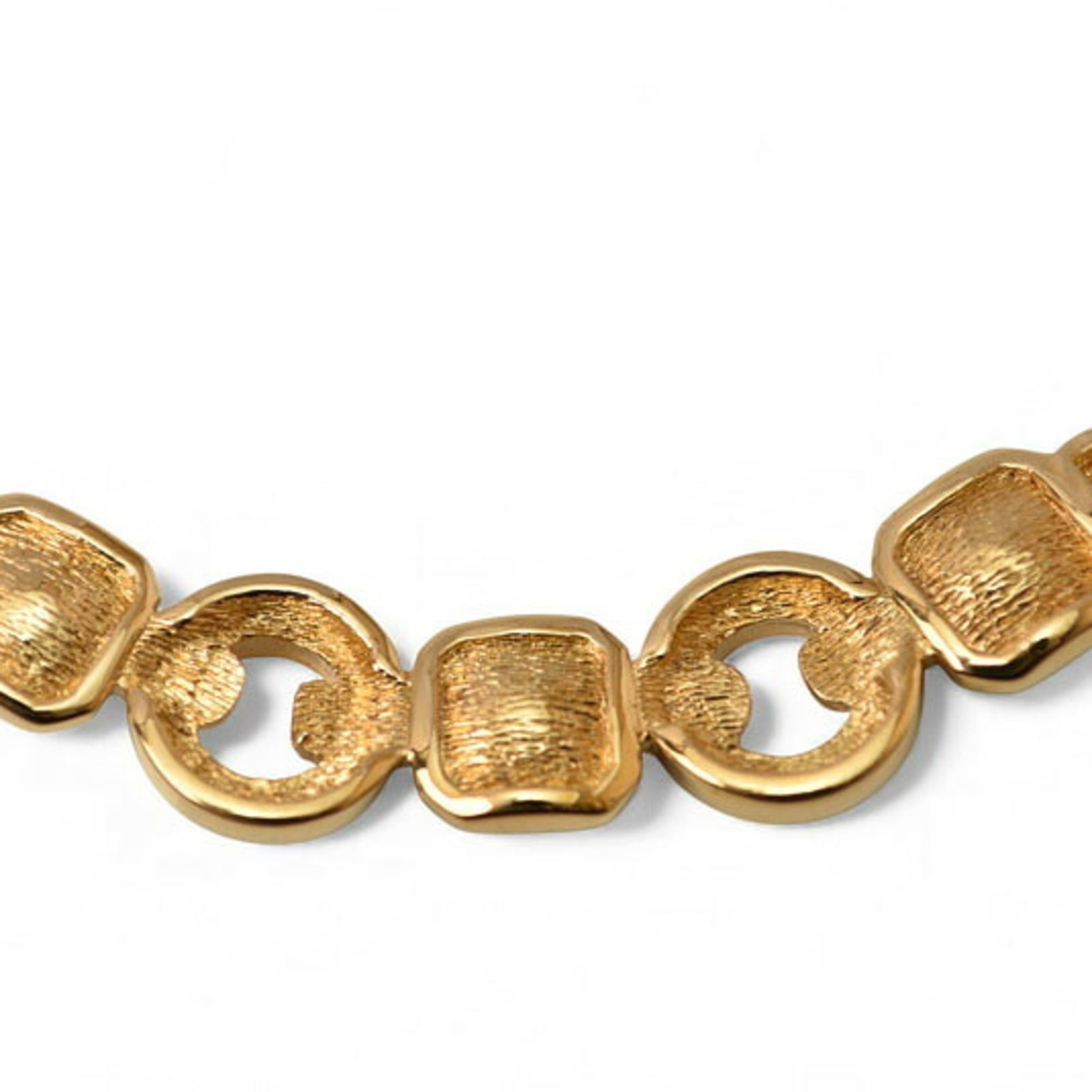 Dior Christian Dior necklace with rhinestones in green and gold Size ONE SIZE - 6 Thumbnail