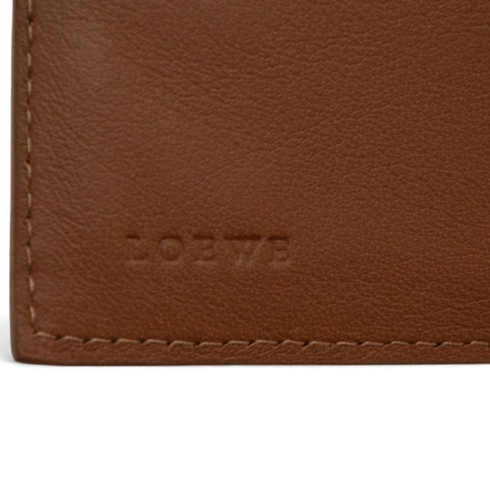 Loewe LOEWE Anagram Trifold Wallet in Caramel Size ONE SIZE - 10 Thumbnail