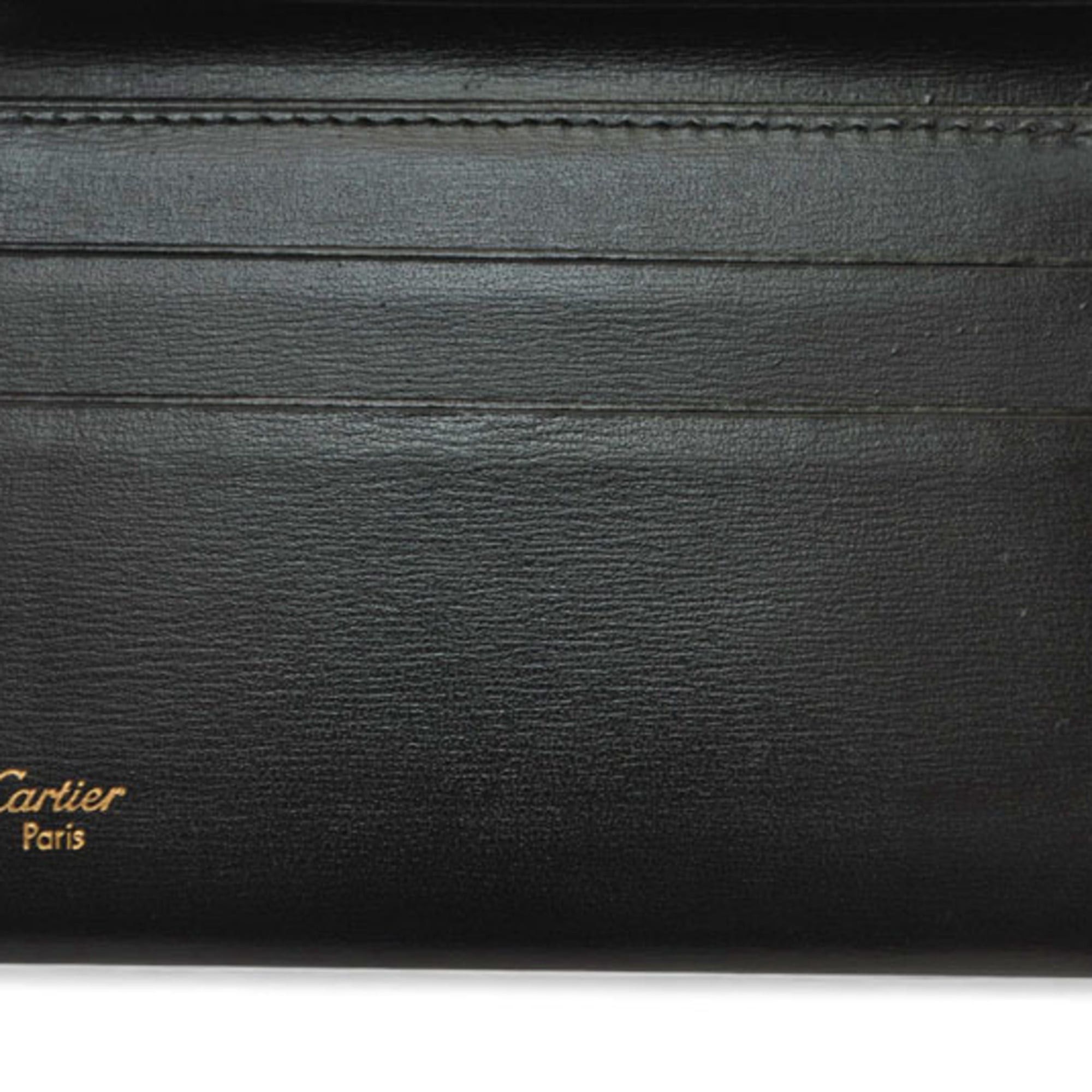 Cartier Cartier Pasha Card Case, Business Holder, Pass Calfskin Leather, Black, L3000132 Size ONE SIZE - 12 Thumbnail