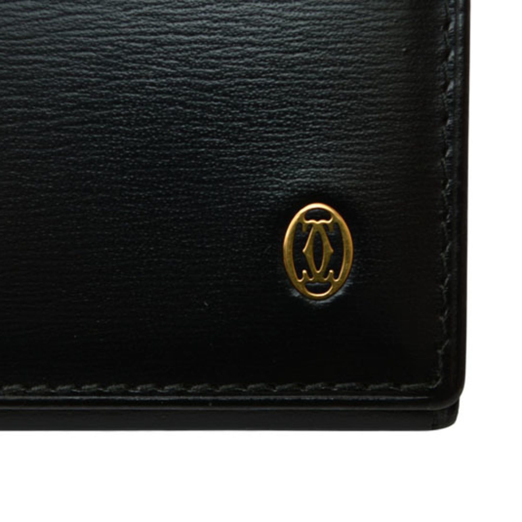 Cartier Cartier Pasha Card Case, Business Holder, Pass Calfskin Leather, Black, L3000132 Size ONE SIZE - 5 Thumbnail