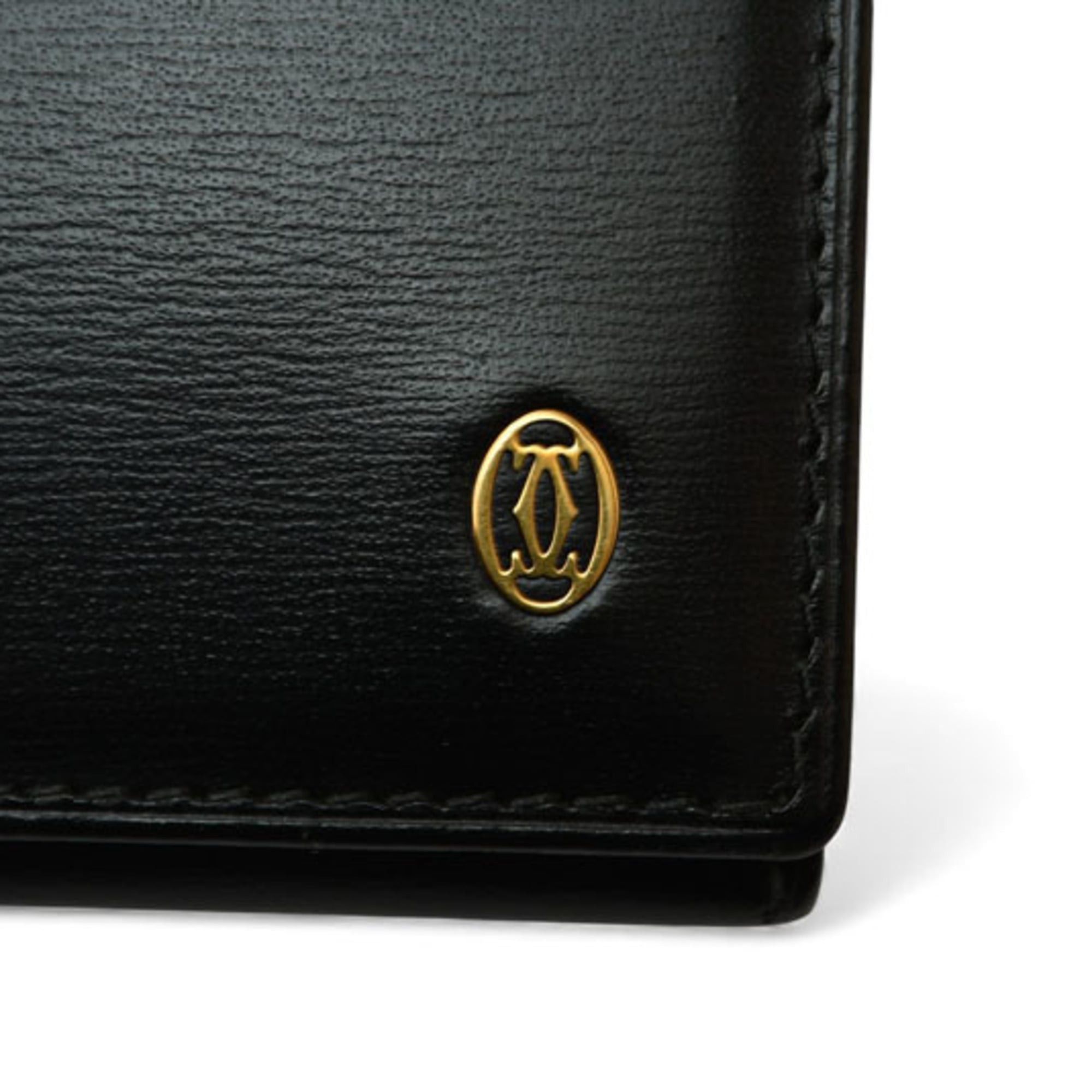 Cartier Cartier Pasha Card Case, Business Holder, Pass Calfskin Leather, Black, L3000132 Size ONE SIZE - 11 Thumbnail