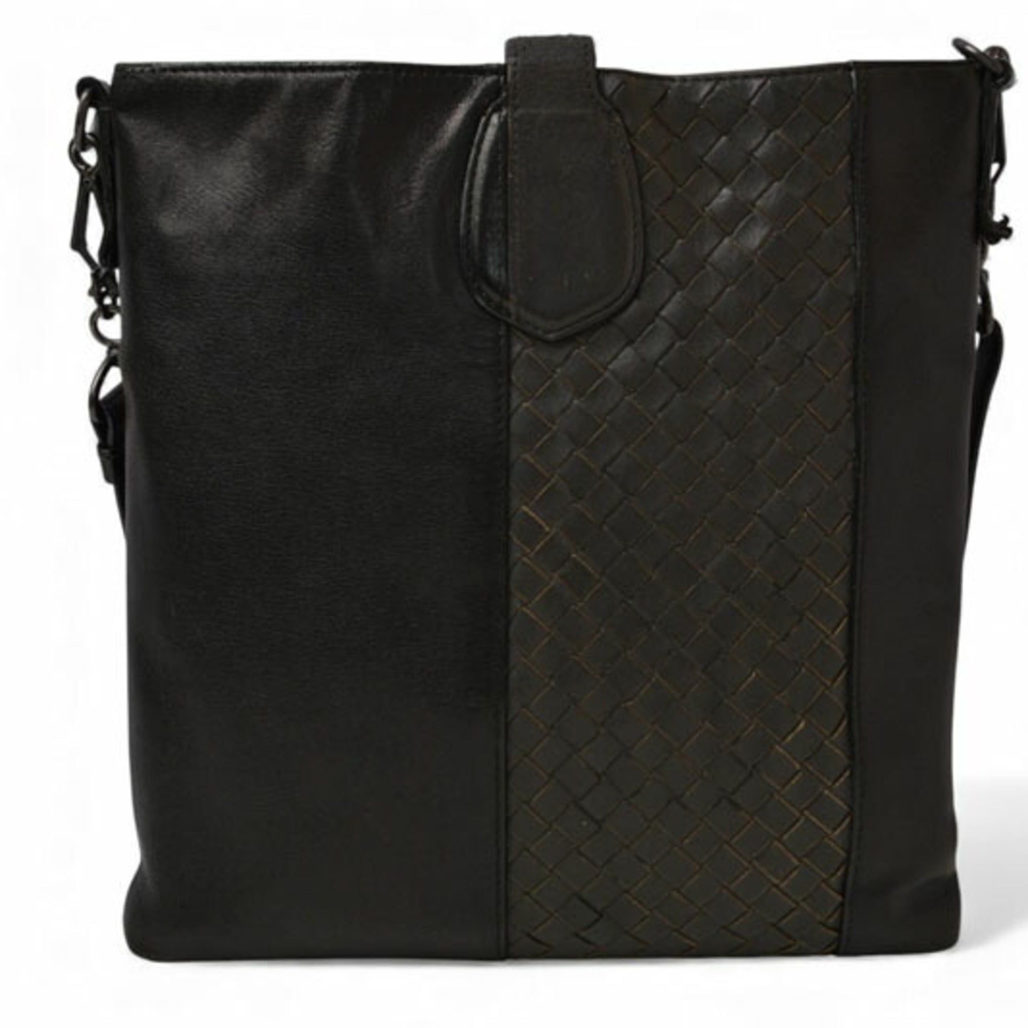 Bottega Veneta Bottega Veneta Shoulder Bag, Crossbody Intrecciato VN, Black/Gray Size ONE SIZE - 6 Thumbnail