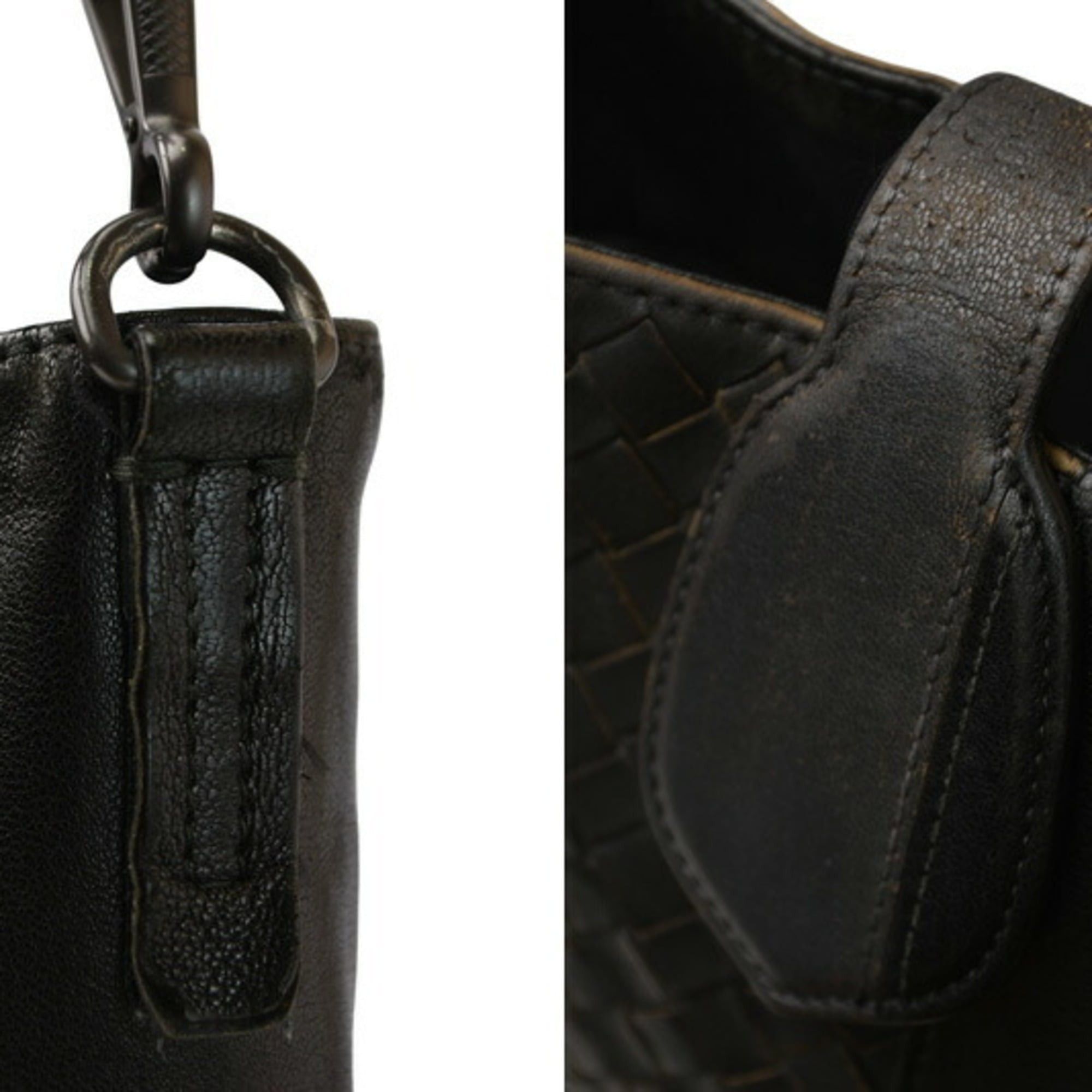 Bottega Veneta Bottega Veneta Shoulder Bag, Crossbody Intrecciato VN, Black/Gray Size ONE SIZE - 5 Thumbnail