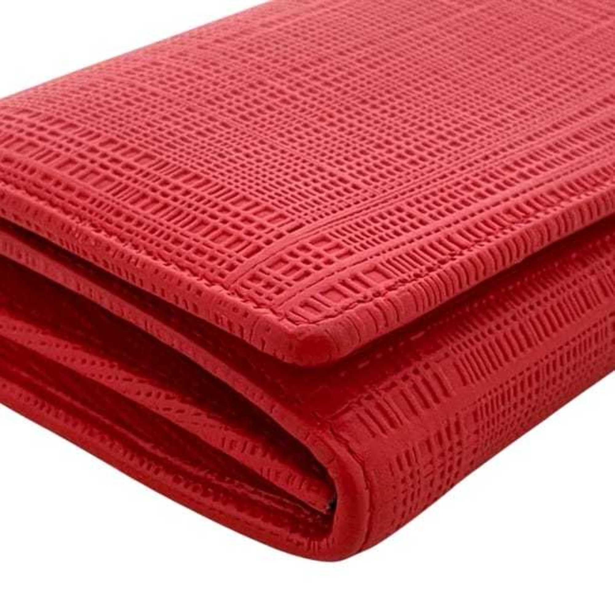 Loewe Loewe Bifold Wallet ec-24622 Red Linen Anagram 101.88.K98 Leather 101505 LOEWE L-Shaped Flap for Men and Women Size ONE SIZE - 5 Thumbnail