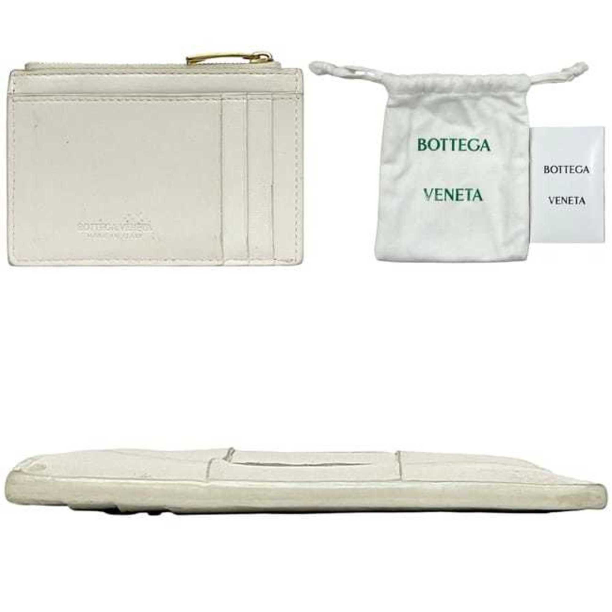 Bottega Veneta Bottega Veneta Coin Case ec-24609 White Cassette 679843 Purse Leather P01931123D BOTTEGA VENETA Mini Card Holder Intrecciato Pattern Men's Women's Size ONE SIZE - 3 Thumbnail