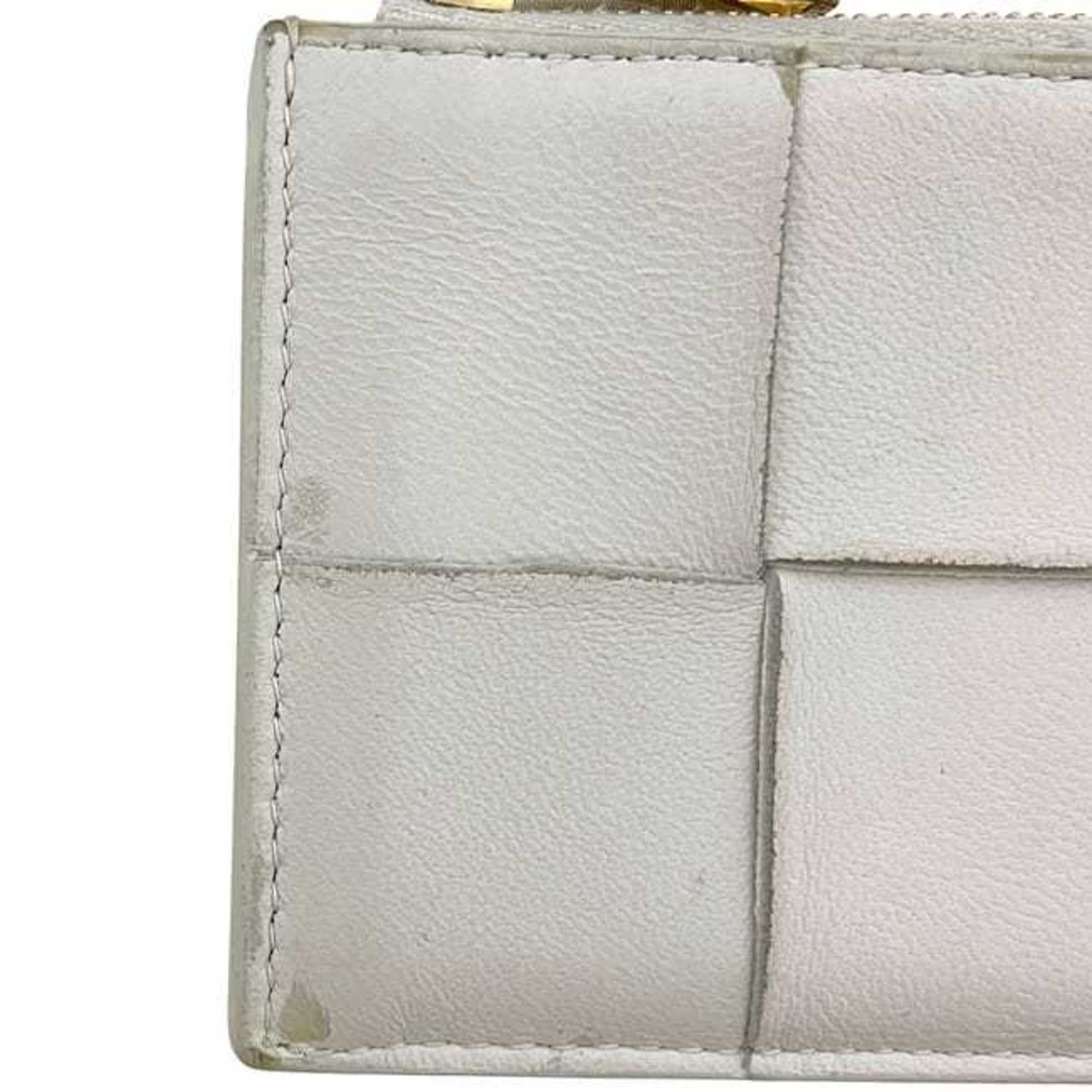 Bottega Veneta Bottega Veneta Coin Case ec-24609 White Cassette 679843 Purse Leather P01931123D BOTTEGA VENETA Mini Card Holder Intrecciato Pattern Men's Women's Size ONE SIZE - 7 Thumbnail