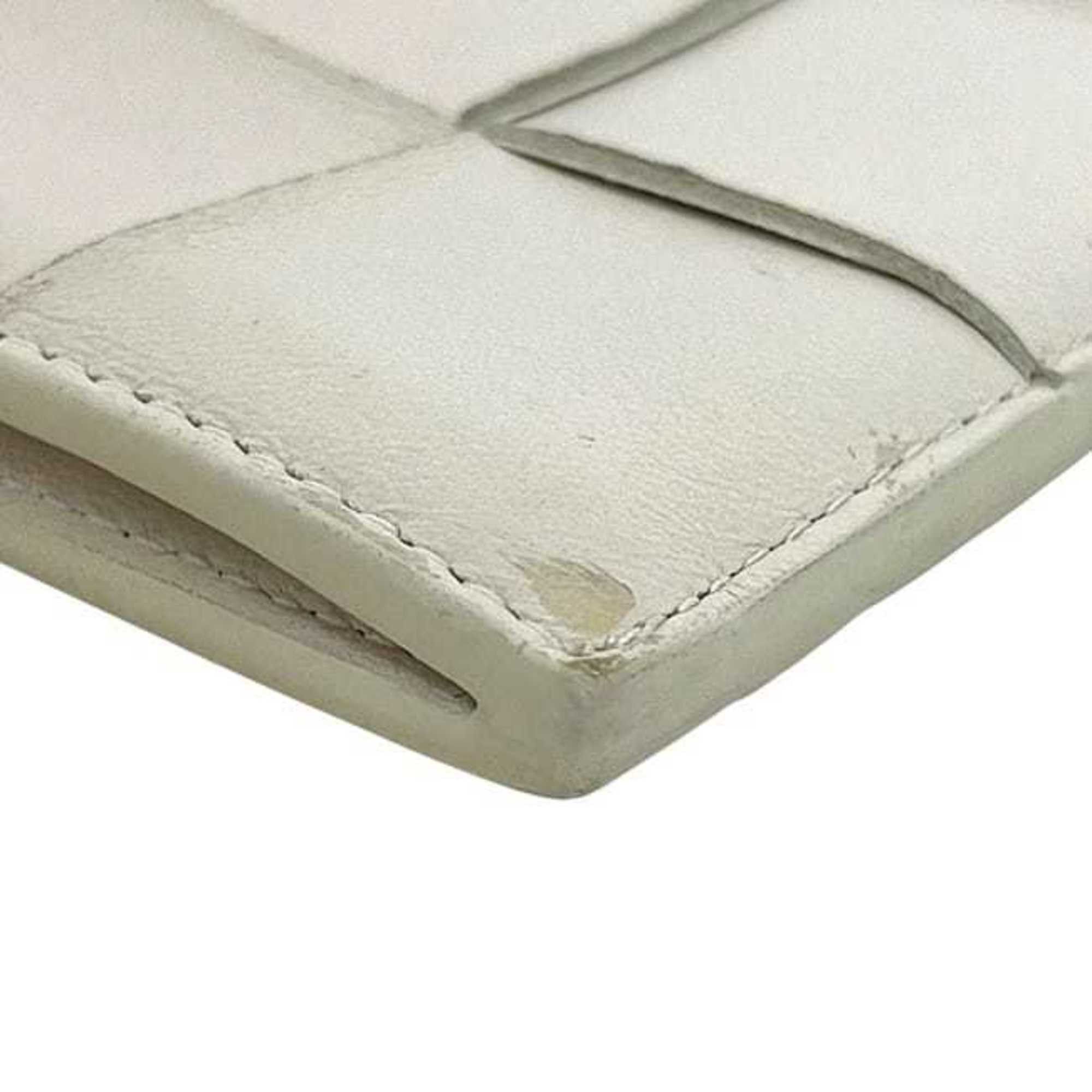 Bottega Veneta Bottega Veneta Coin Case ec-24609 White Cassette 679843 Purse Leather P01931123D BOTTEGA VENETA Mini Card Holder Intrecciato Pattern Men's Women's Size ONE SIZE - 4 Thumbnail