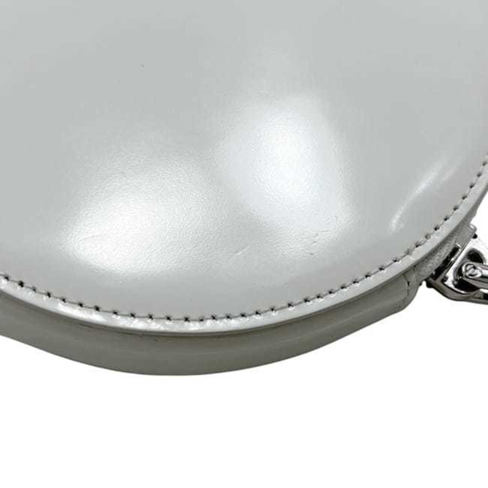 Prada Prada Shoulder Bag f-24679 White 1NA003 Round Chain Leather 85 PRADA Mini Pochette Triangle Plate Women's Size ONE SIZE - 9 Thumbnail