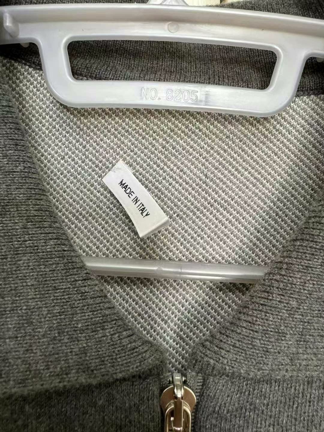 Thom Browne thom browne gray zip-up knitted cardigan Size US L / EU 52-54 / 3 - 3 Thumbnail