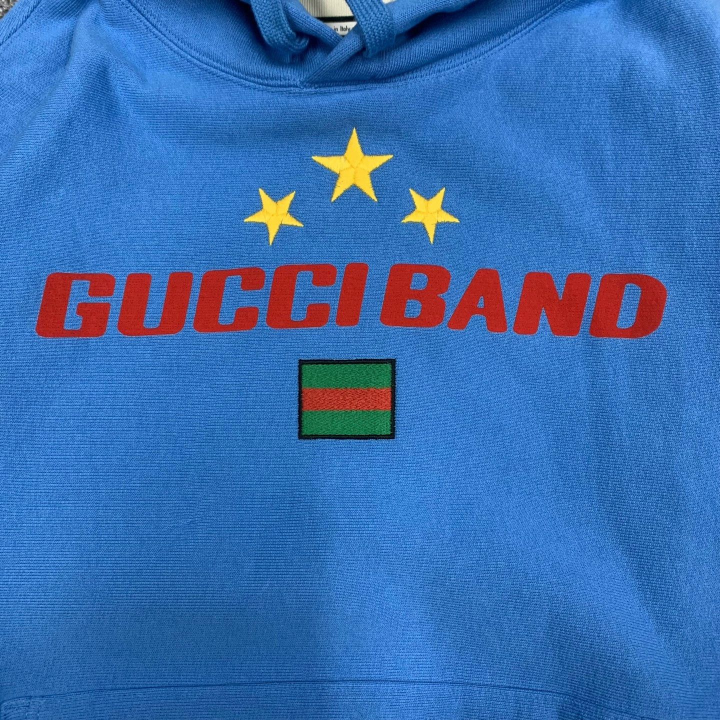 Gucci gucci blue logo hoodie with drawstrings Size US XS / EU 42 / 0 - 4 Thumbnail