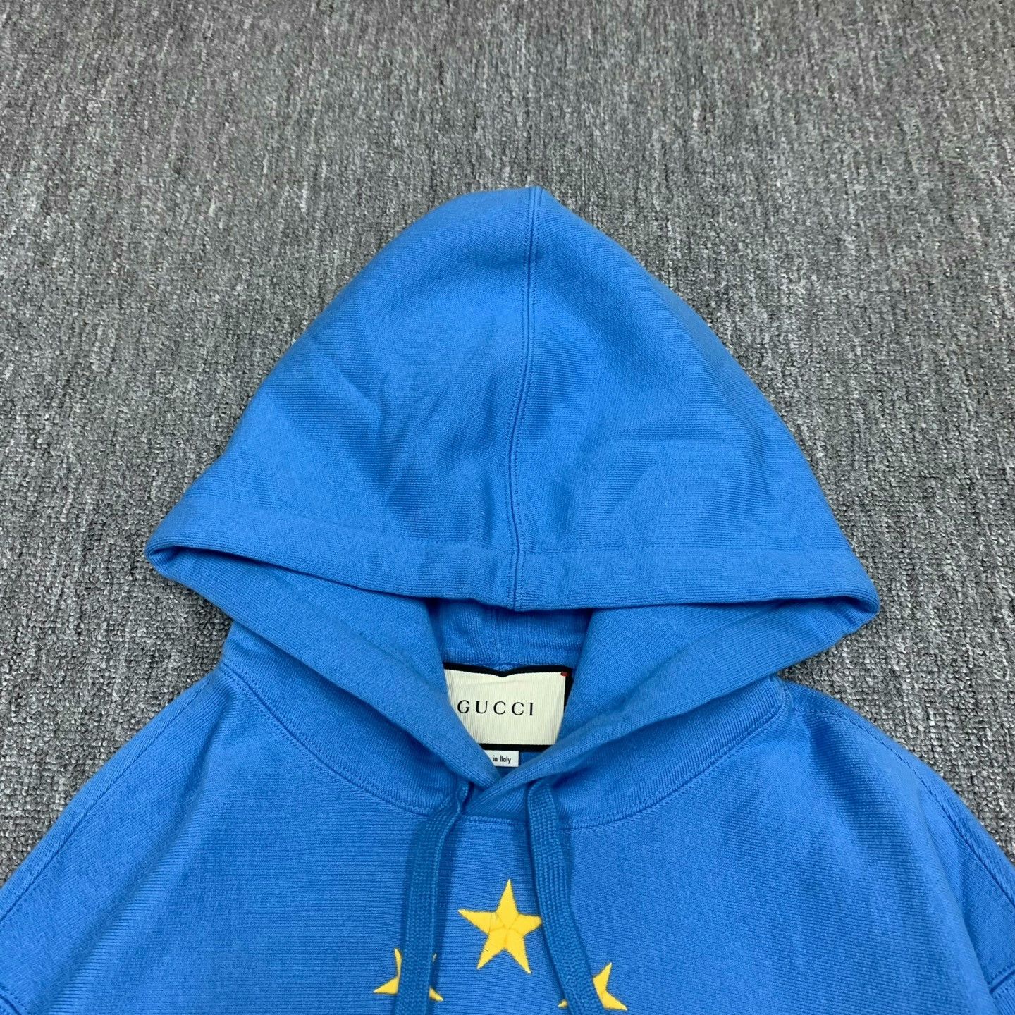Gucci gucci blue logo hoodie with drawstrings Size US XS / EU 42 / 0 - 3 Thumbnail