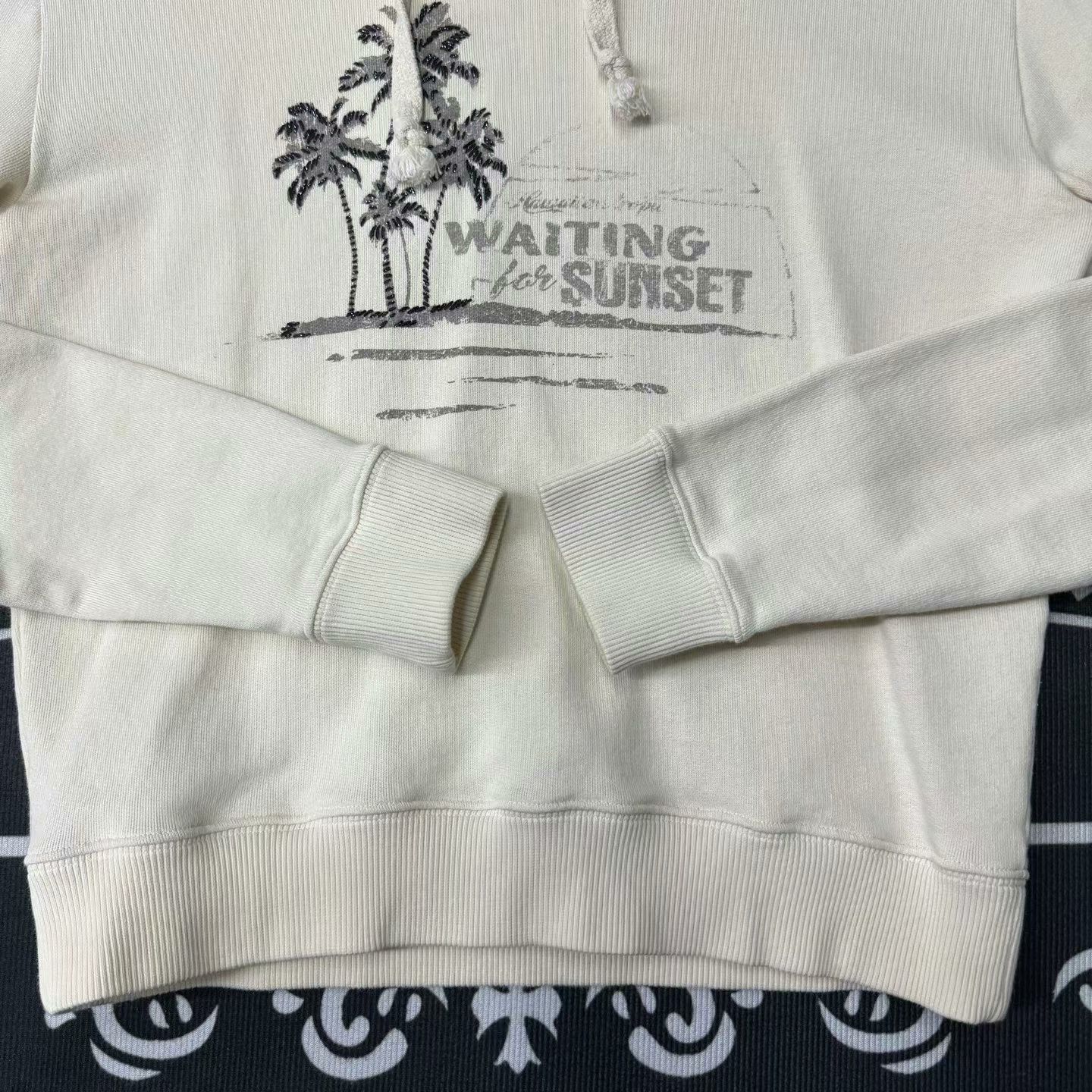 Saint Laurent Paris white hoodie with palm tree print Size XS / US 0-2 / IT 36-38 - 2 Thumbnail