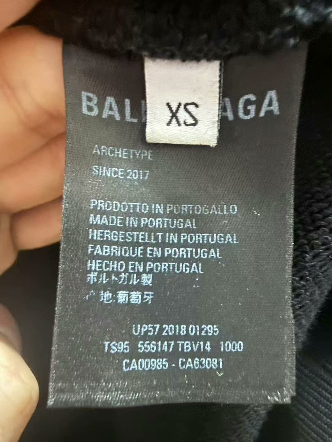 Balenciaga balenciaga black logo sweatshirt size xs Size US XS / EU 42 / 0 - 6 Thumbnail