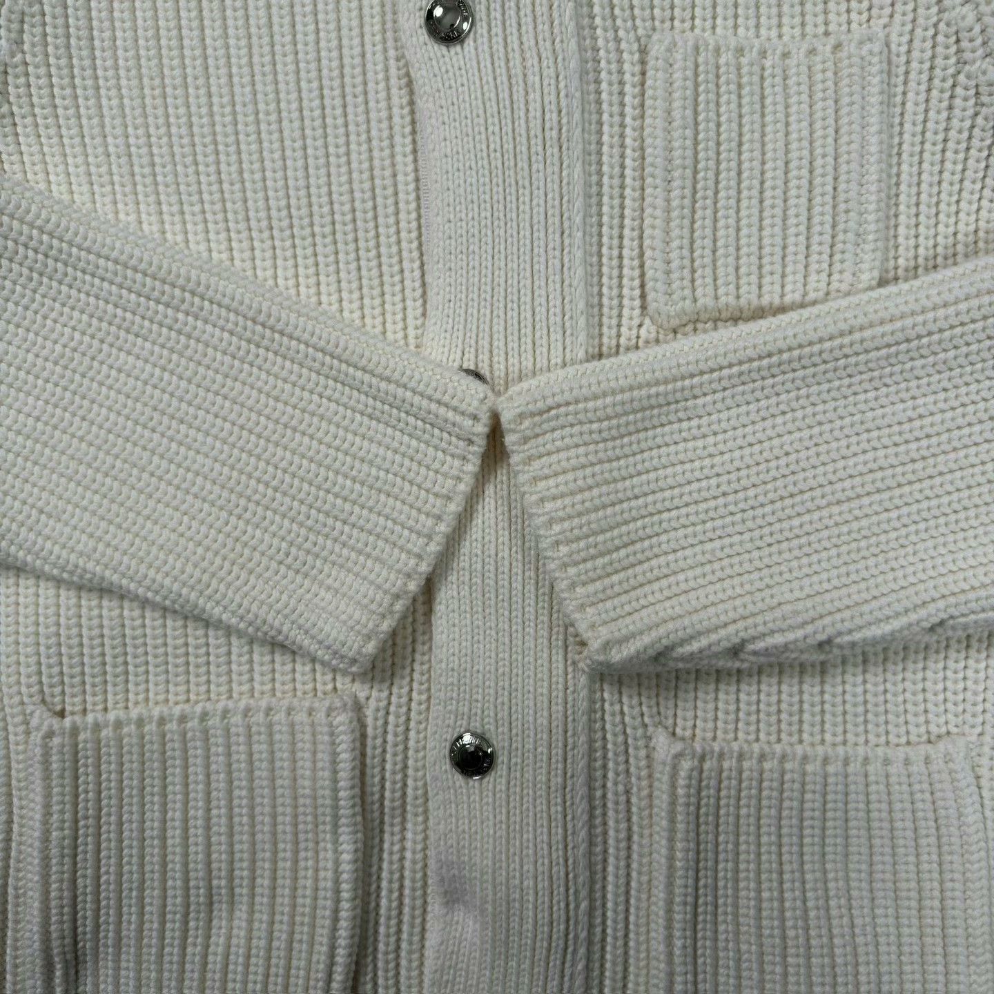 Thom Browne thom browne cream striped wool cardigan Size US S / EU 44-46 / 1 - 7 Thumbnail