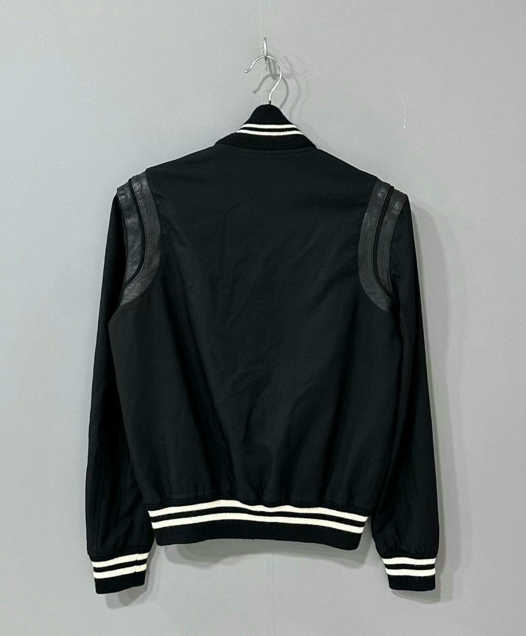 Saint Laurent Paris classic black and white baseball jacket Size US L / EU 52-54 / 3 - 3 Thumbnail