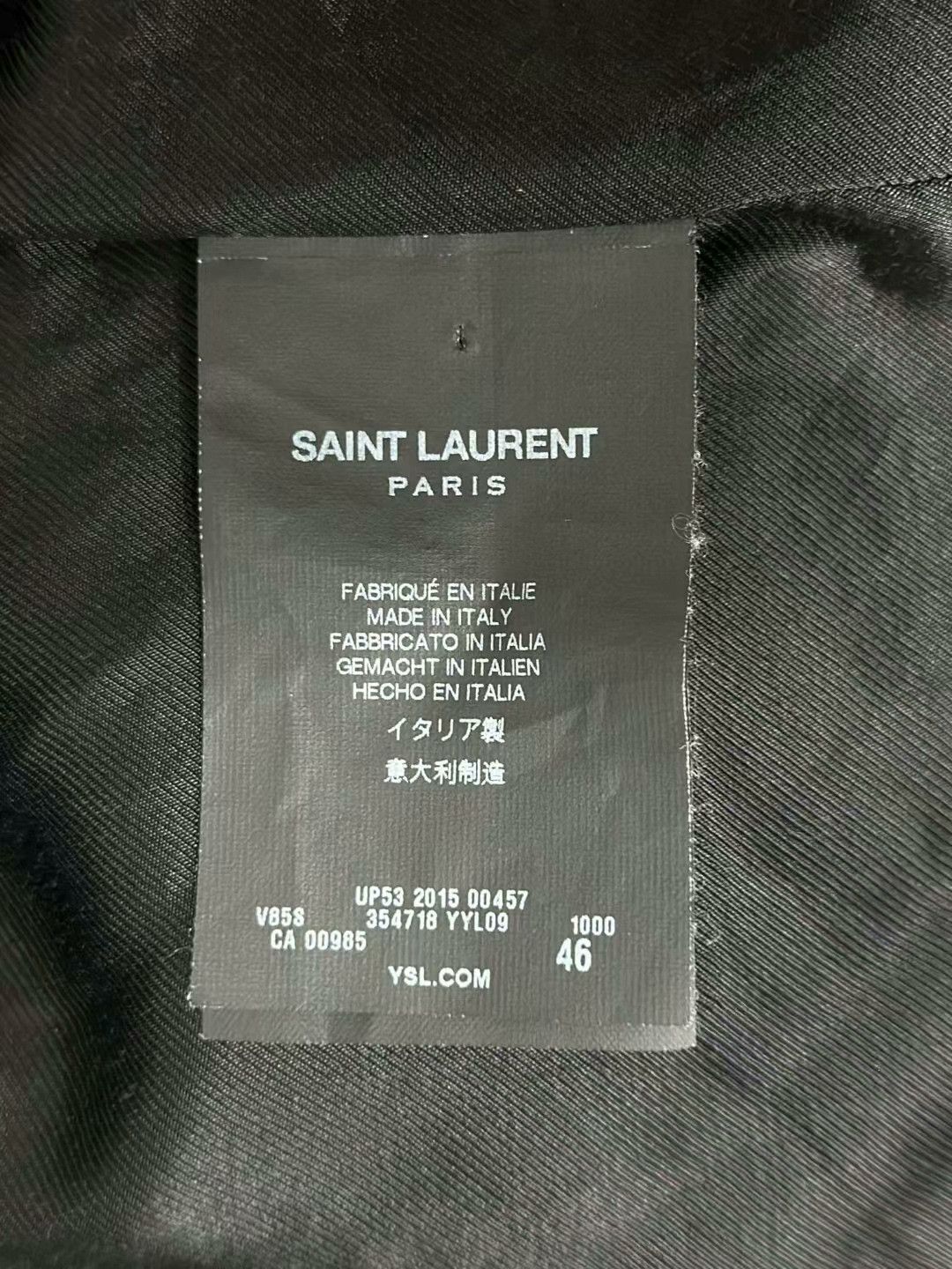 Saint Laurent Paris classic black and white baseball jacket Size US L / EU 52-54 / 3 - 5 Thumbnail