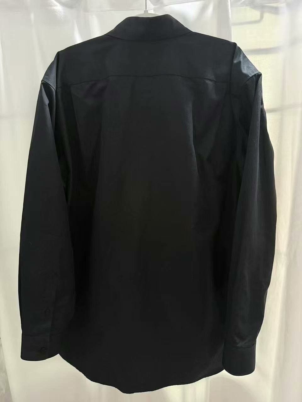 Balenciaga black long sleeve shirt with embroidery Size US L / EU 52-54 / 3 - 2 Thumbnail