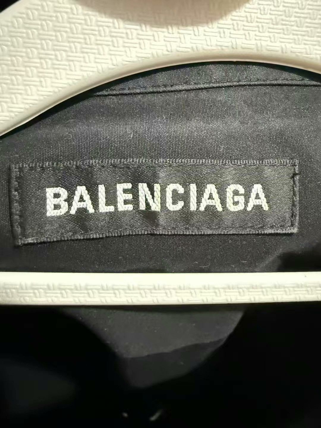 Balenciaga black long sleeve shirt with embroidery Size US L / EU 52-54 / 3 - 4 Thumbnail
