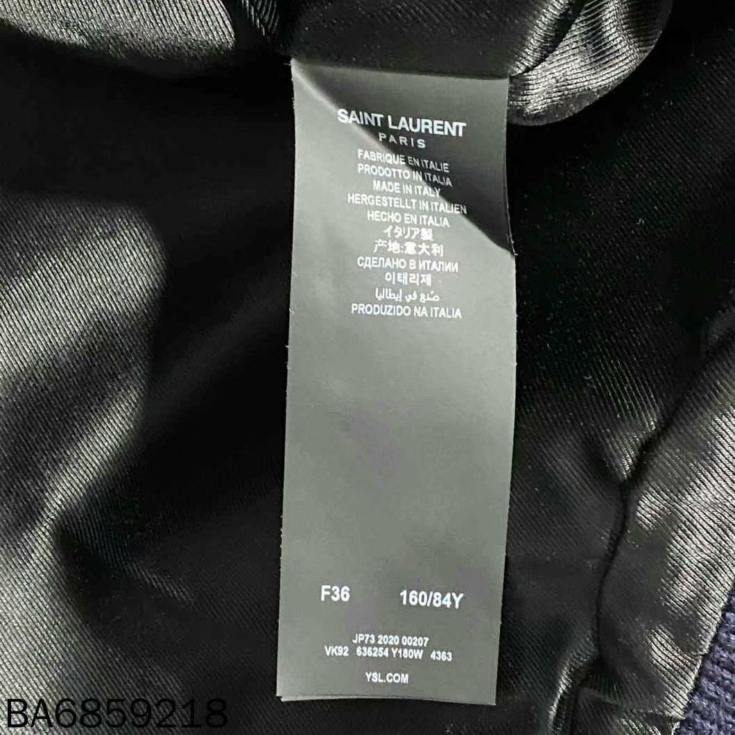 Saint Laurent Paris saint laurent paris baseball jacket in navy Size US S / EU 44-46 / 1 - 5 Thumbnail