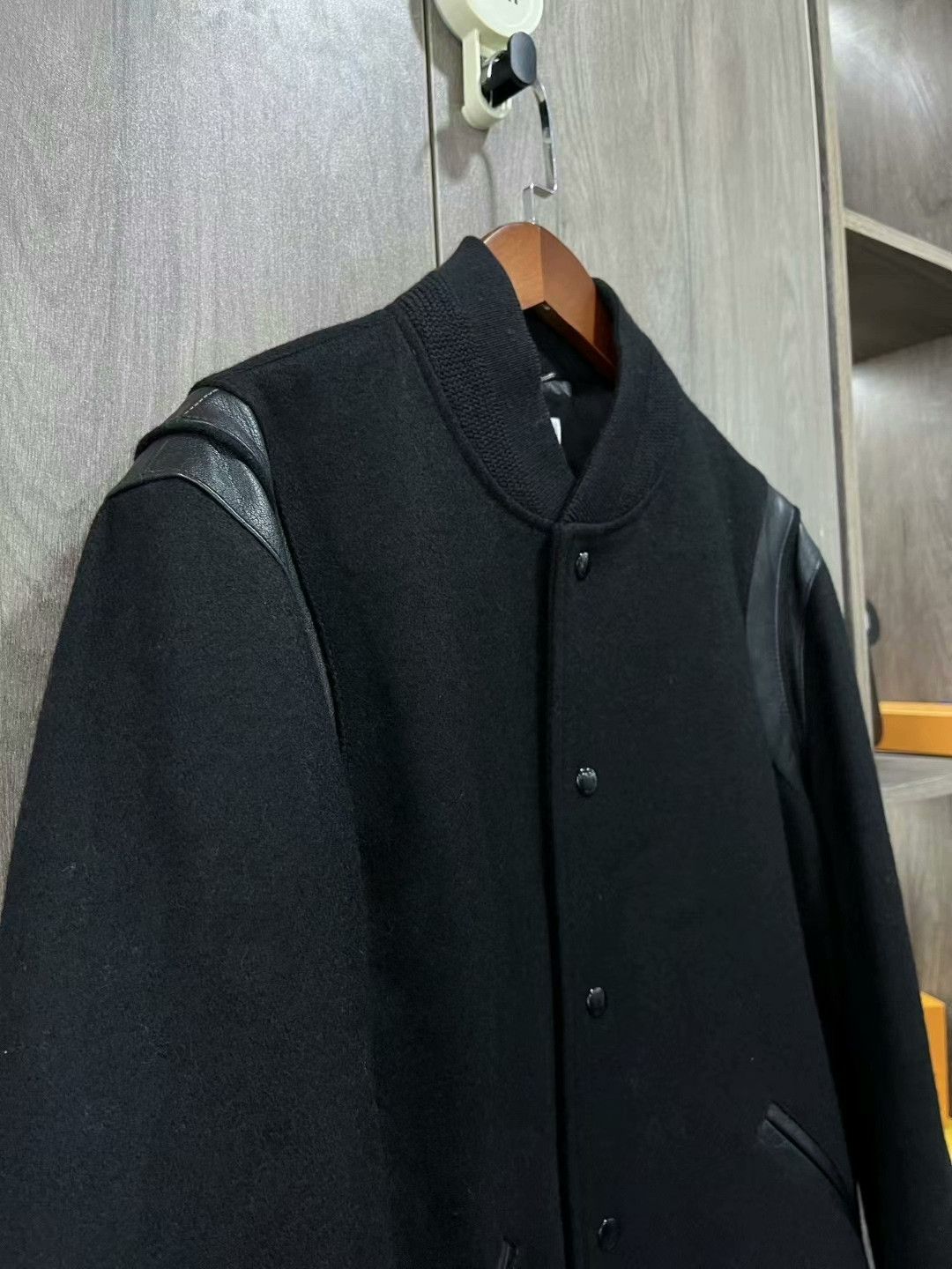 Saint Laurent Paris saint laurent wool baseball jacket size 52 Size US L / EU 52-54 / 3 - 2 Thumbnail