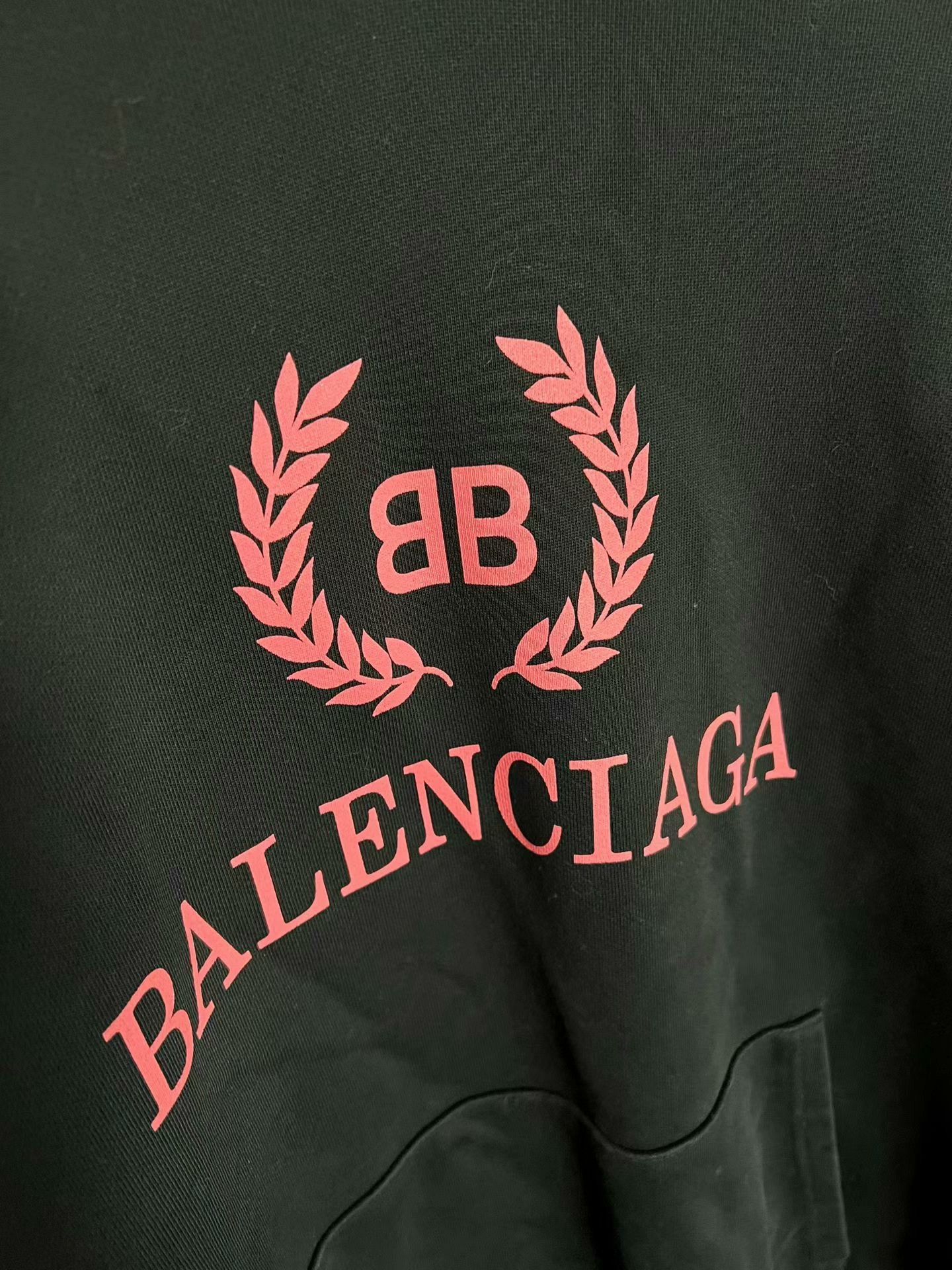 Balenciaga Balenciaga Black Pink Logo Hoodie Size L Size US L / EU 52-54 / 3 - 2 Thumbnail