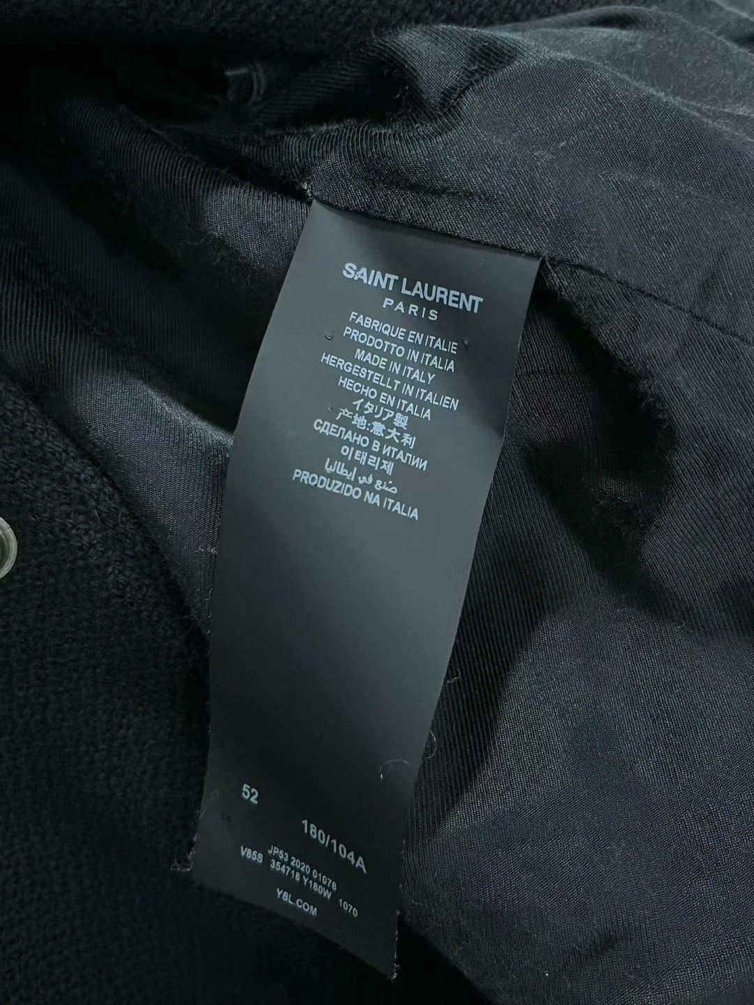 Saint Laurent Paris saint laurent black and white baseball jacket Size US L / EU 52-54 / 3 - 7 Thumbnail