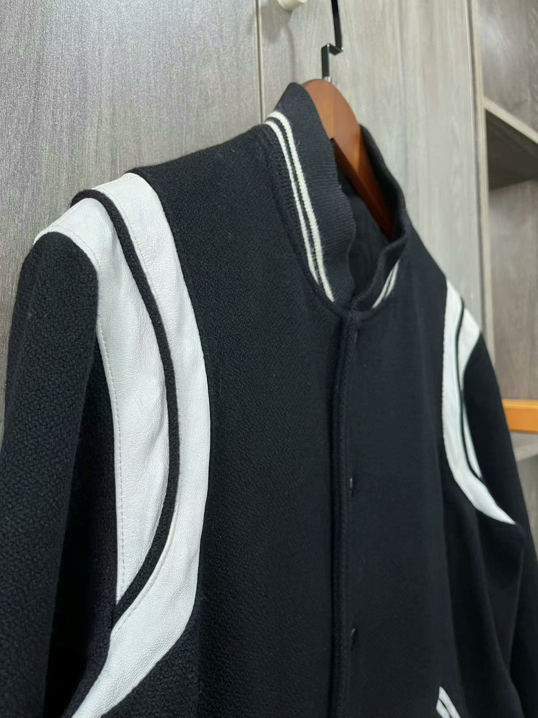 Saint Laurent Paris saint laurent black and white baseball jacket Size US L / EU 52-54 / 3 - 2 Thumbnail
