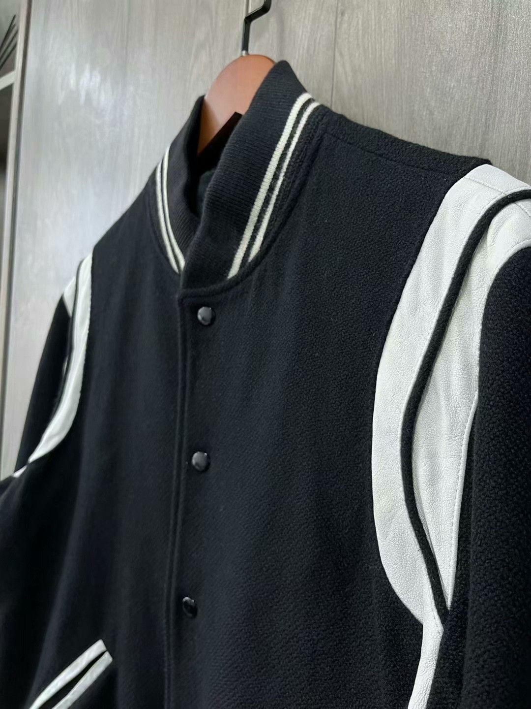 Saint Laurent Paris saint laurent black and white baseball jacket Size US L / EU 52-54 / 3 - 3 Thumbnail