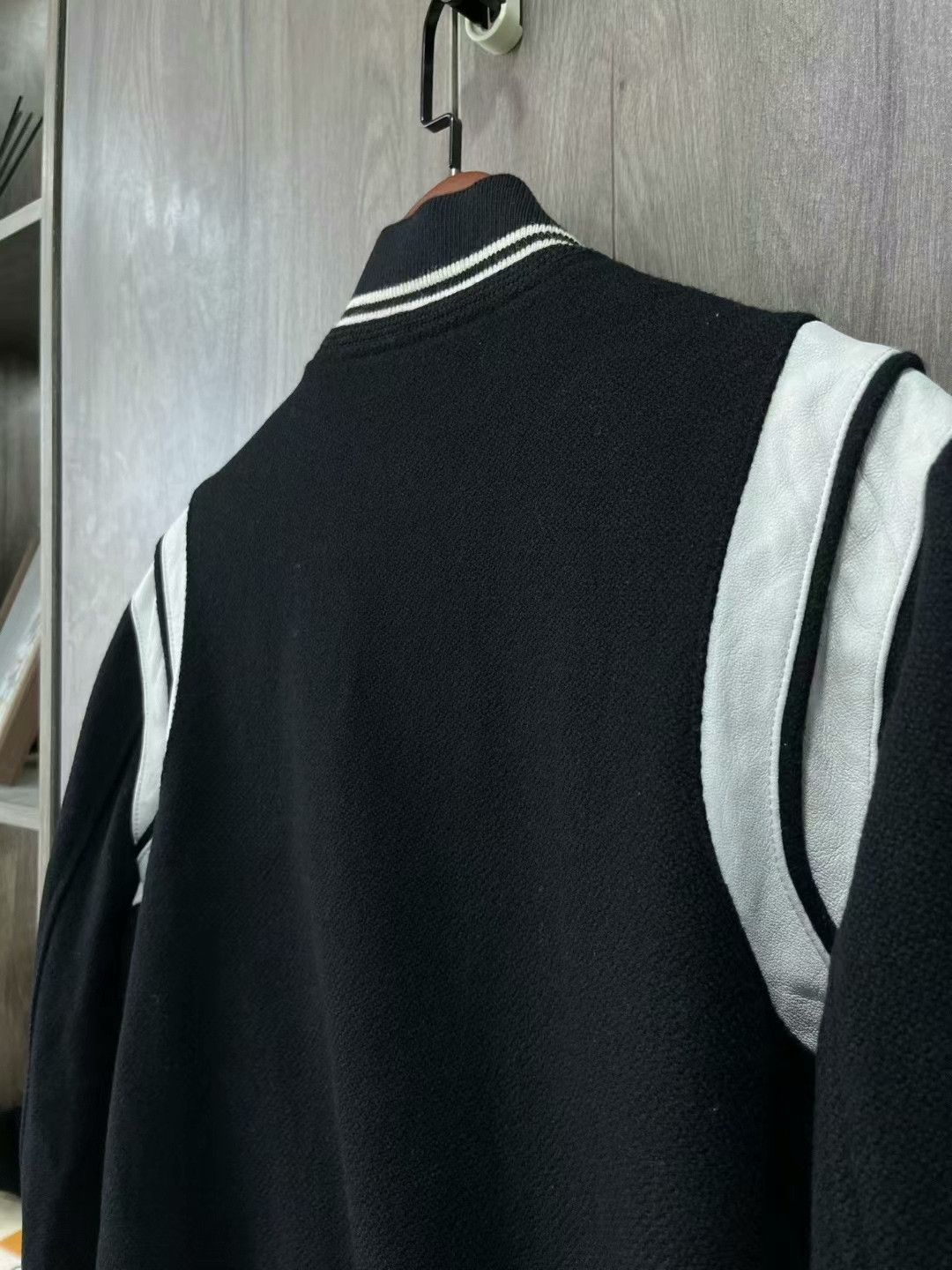 Saint Laurent Paris saint laurent black and white baseball jacket Size US L / EU 52-54 / 3 - 6 Thumbnail