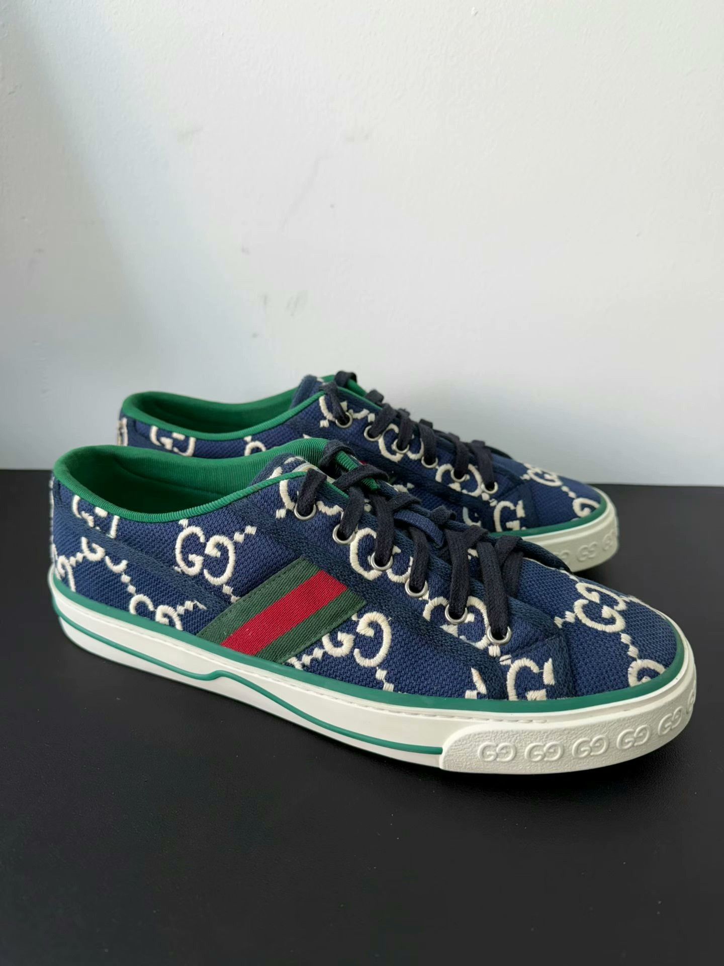 Gucci gucci 1977 vintage sneakers in navy green Size US 9.5 / EU 42-43 - 3 Thumbnail