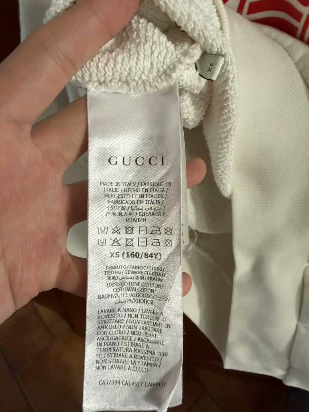 Gucci gucci white logo hoodie size xs Size US XS / EU 42 / 0 - 4 Thumbnail