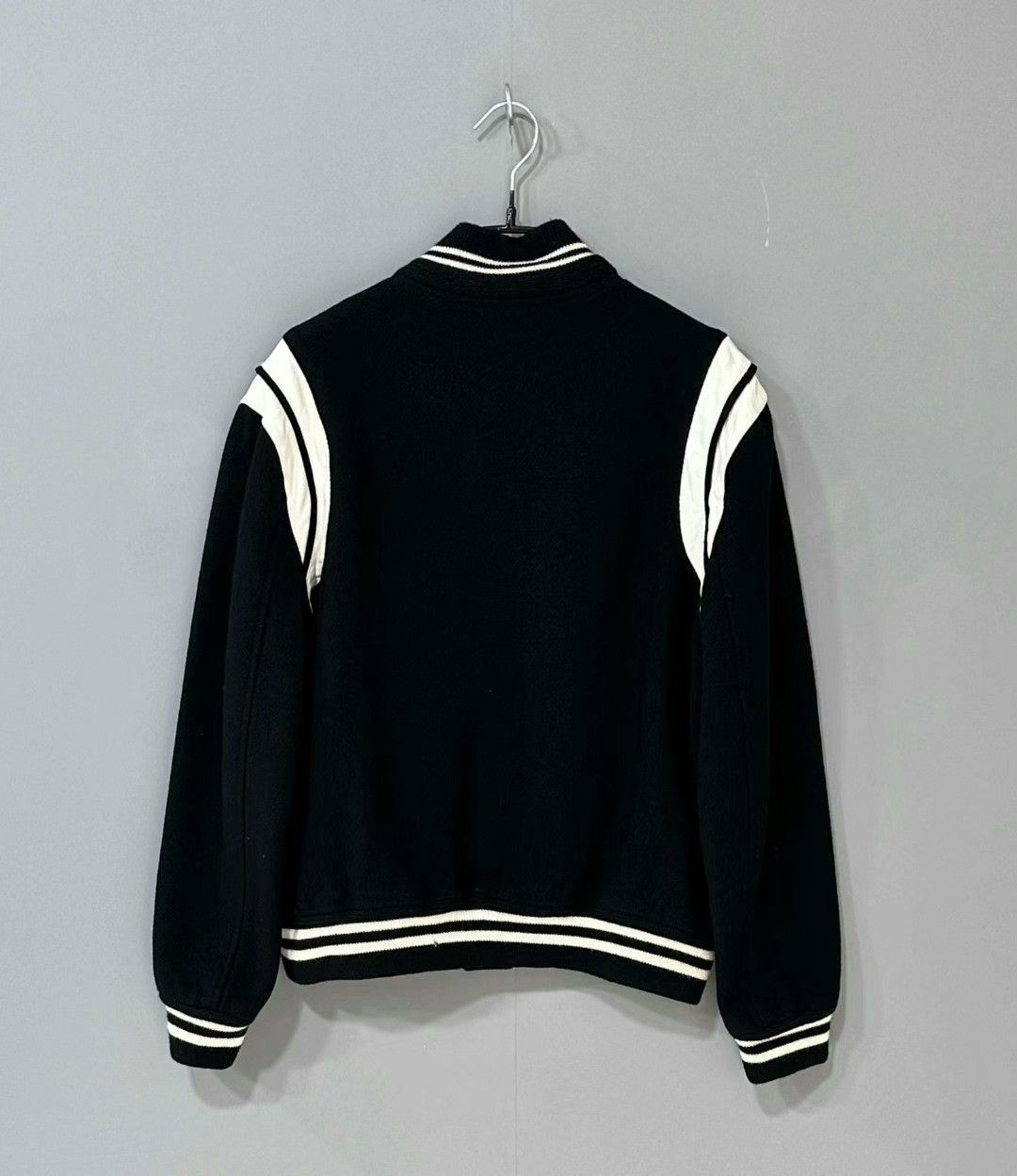 Saint Laurent Paris black and white classic baseball jacket Size US L / EU 52-54 / 3 - 3 Thumbnail