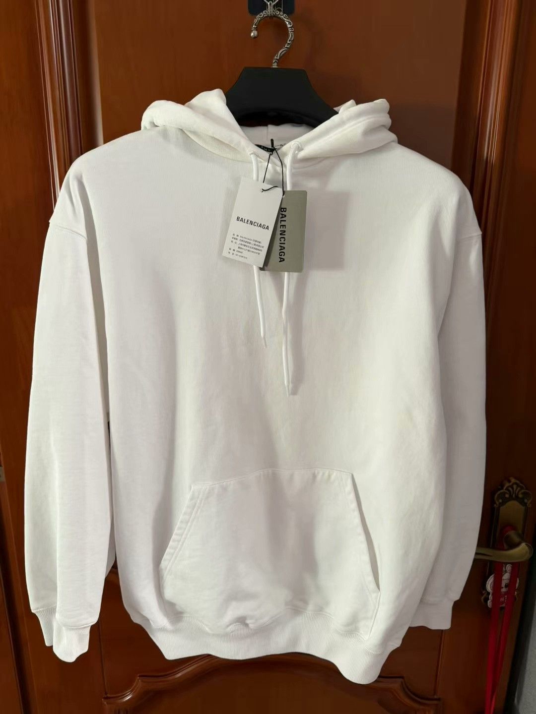 Balenciaga balenciaga logo hoodie in white size small Size US S / EU 44-46 / 1 - 2 Thumbnail