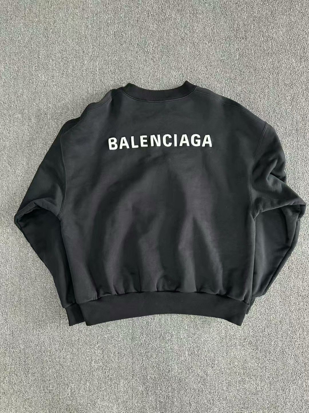 Balenciaga black embroidered logo sweatshirt by balenciaga Size US S / EU 44-46 / 1 - 2 Thumbnail
