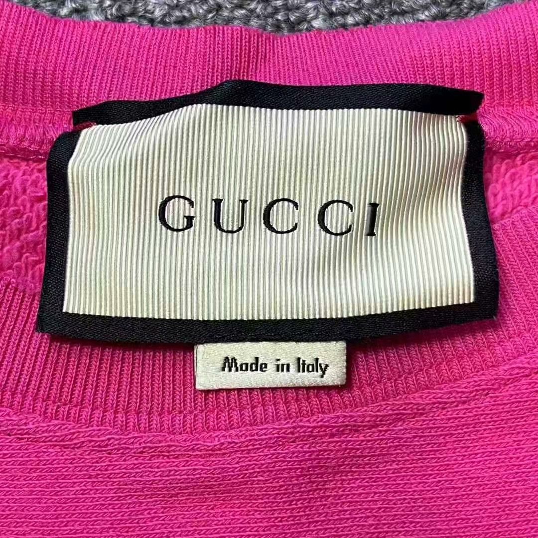 Gucci gucci pink logo hoodie sweatshirt for women Size L / US 10 / IT 46 - 3 Thumbnail