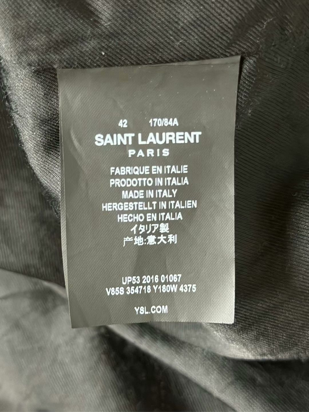 Saint Laurent Paris saint laurent light blue baseball jacket Size US M / EU 48-50 / 2 - 5 Thumbnail