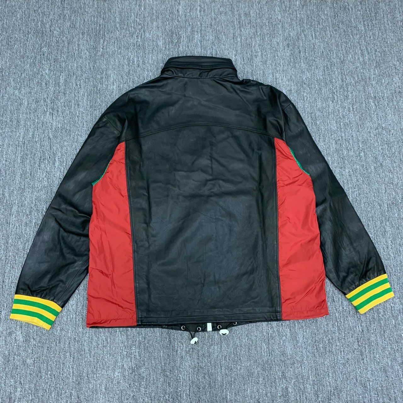 Gucci Gucci Red And Black Leather Jacket Size US M / EU 48-50 / 2 - 3 Thumbnail