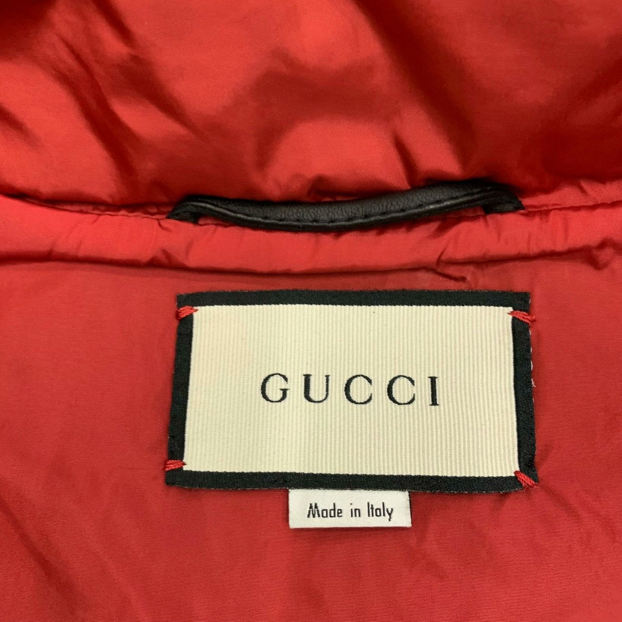 Gucci Gucci Red And Black Leather Jacket Size US M / EU 48-50 / 2 - 6 Thumbnail