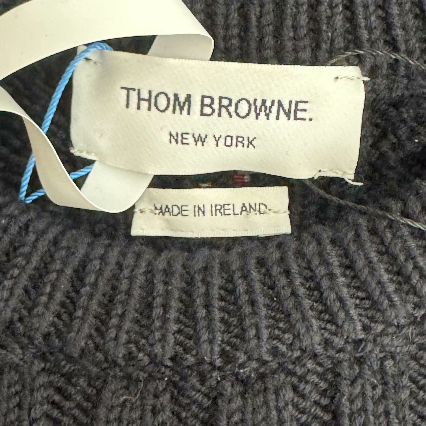 Thom Browne navy blue striped wool sweater by Thom Browne Size US L / EU 52-54 / 3 - 2 Thumbnail
