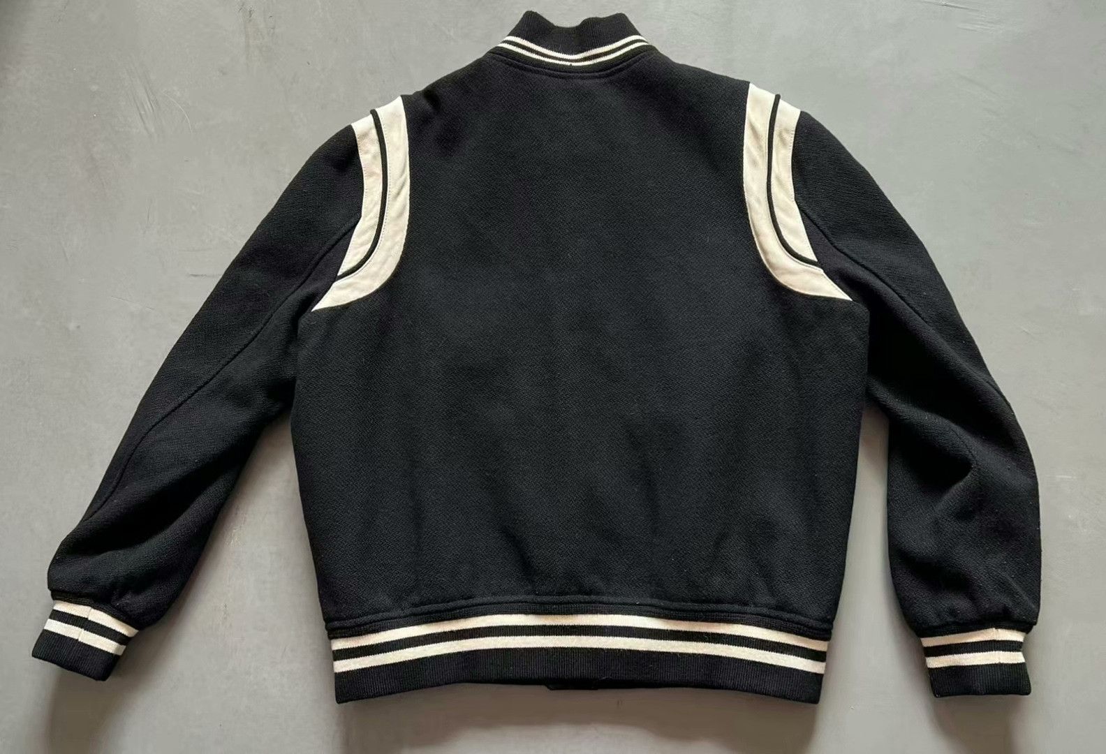 Yves Saint Laurent ysl black and white varsity jacket 2022 Size US L / EU 52-54 / 3 - 2 Thumbnail