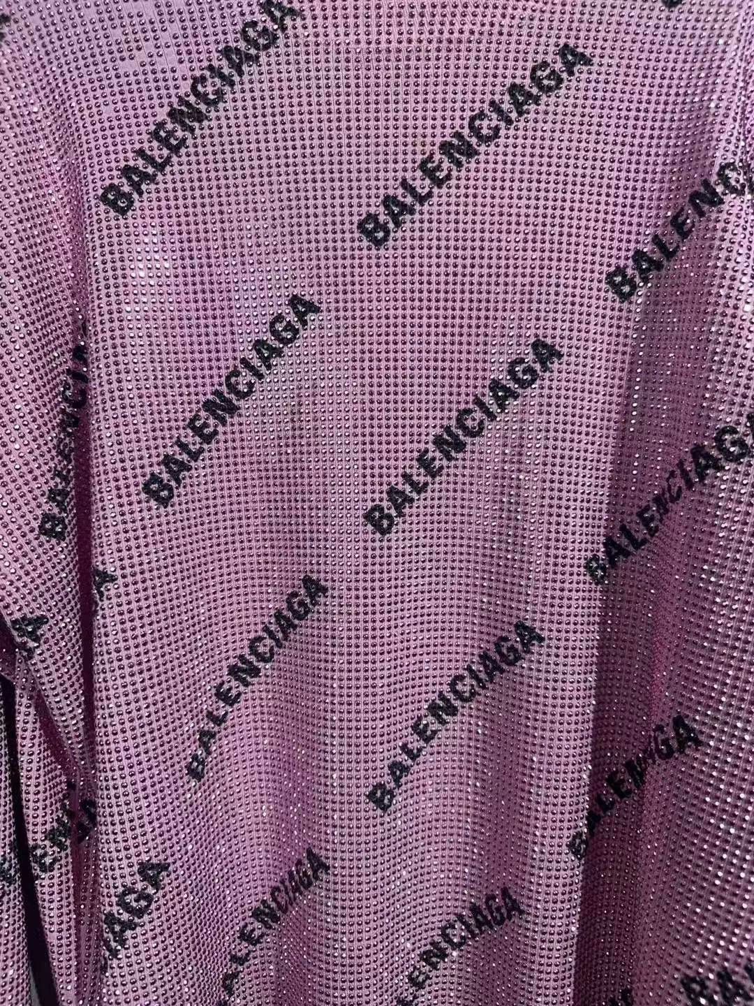 Balenciaga balenciaga pink knit logo long sleeve shirt Size S / US 4 / IT 40 - 3 Thumbnail