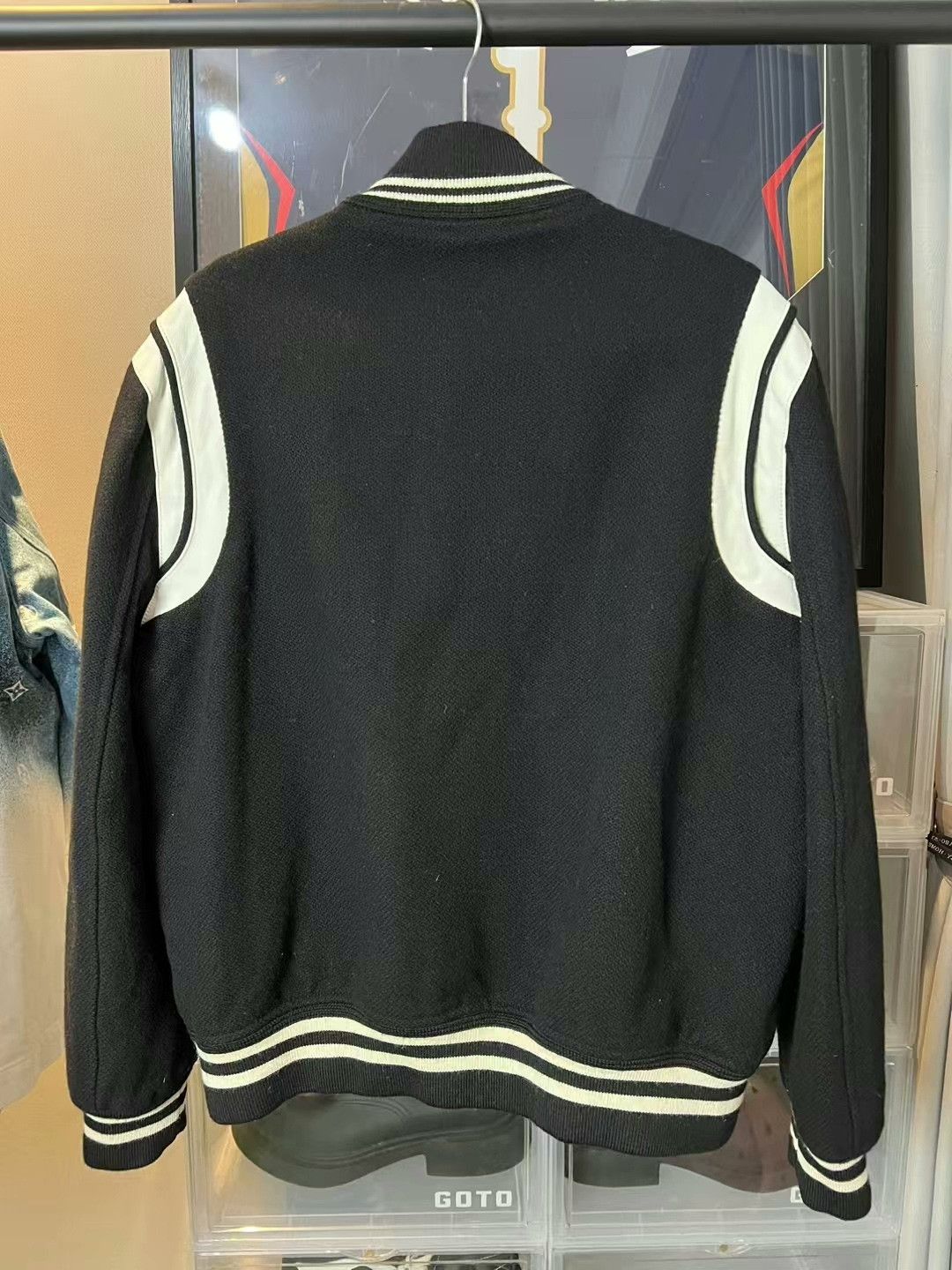 Yves Saint Laurent YSL Black and White Varsity Jacket 2021 Size US L / EU 52-54 / 3 - 2 Thumbnail
